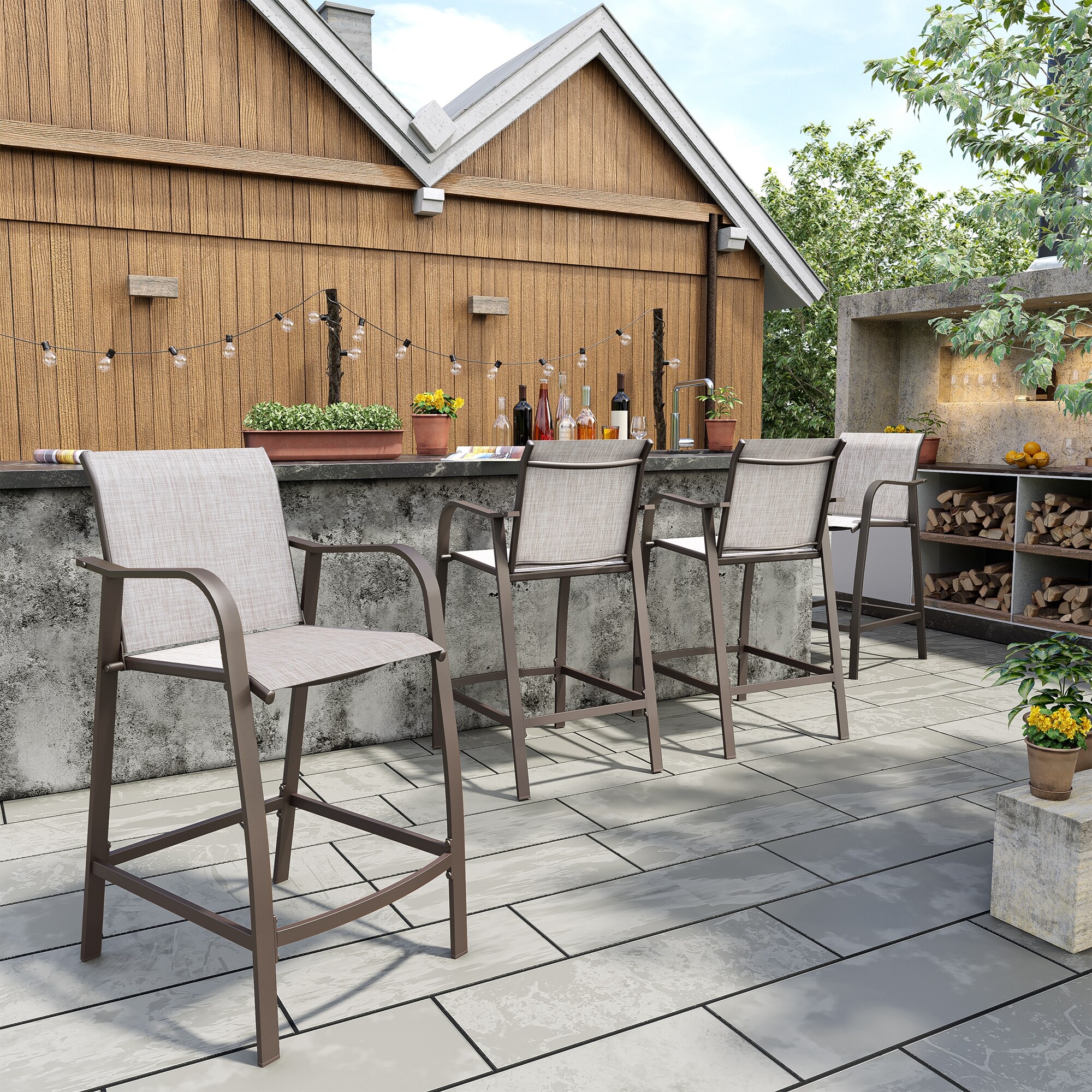 Crestlive Products CL-ST001BEI-2SET Patio-Chairs - View #9