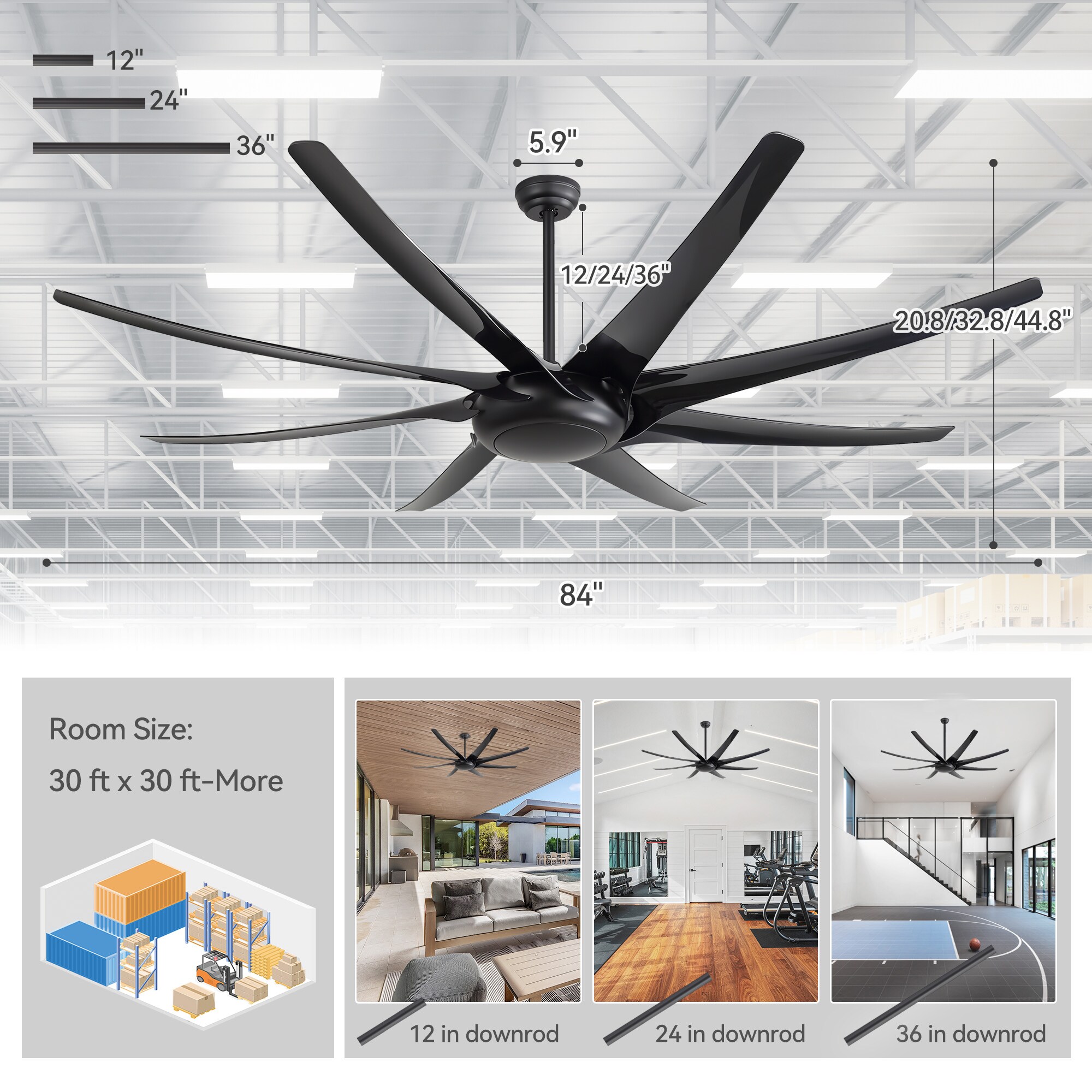 Breezary 30018-GW Ceiling-Fans - View #8