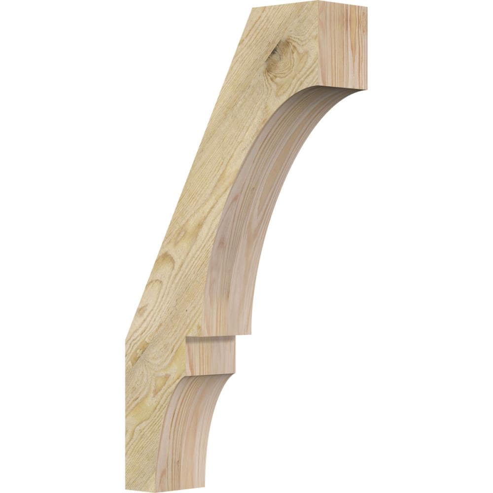 Ekena Millwork BRC04X14X26BOA00RDF 4-in x 14-in x 26-in Douglas Fir Unfinished Wood Balboa rough sawn