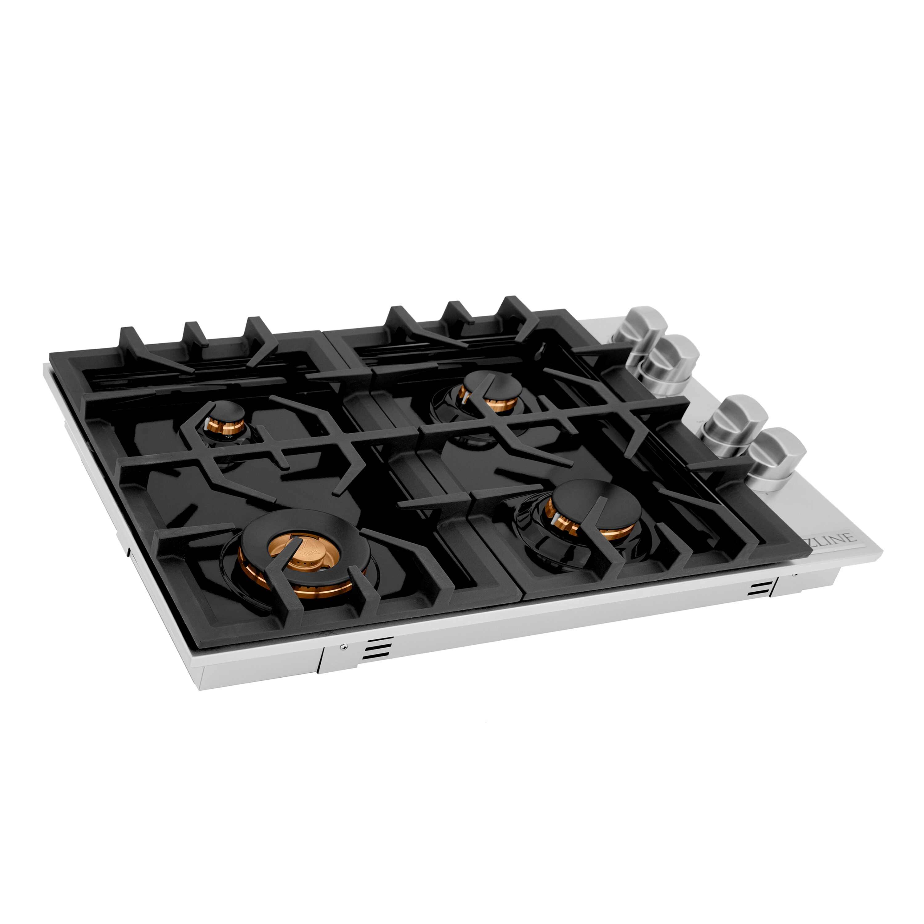 ZLINE 30" Stainless Steel Gas Cooktop with 4 Brass Burners