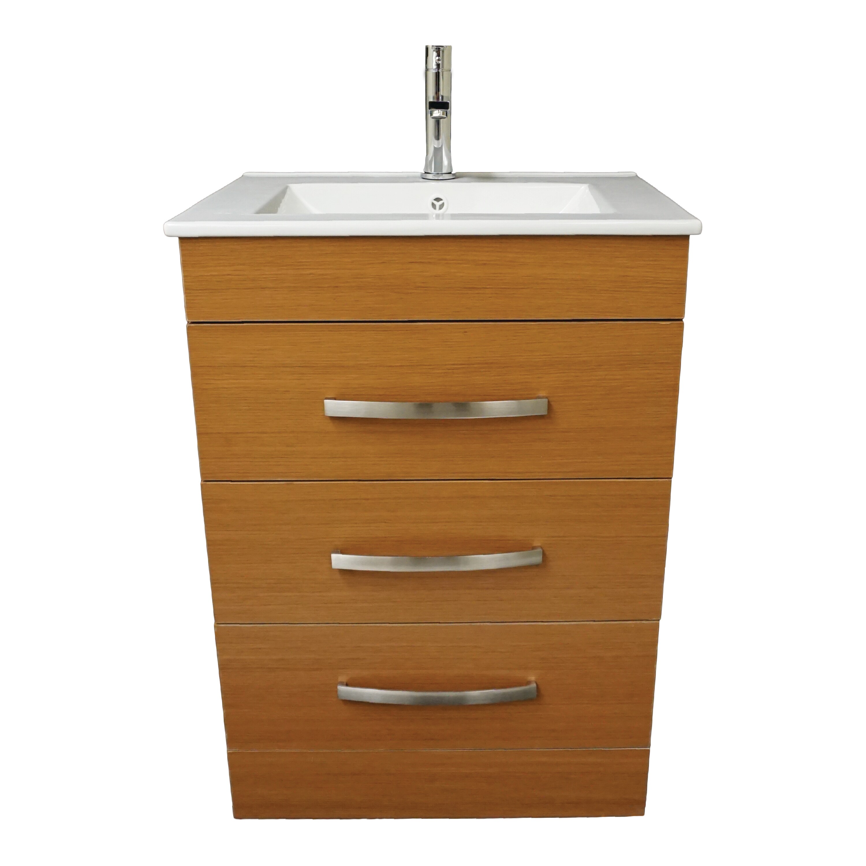 Dreamwerks 22 In White Single Sink Bathroom Vanity With Ceramic Top At   42684620 