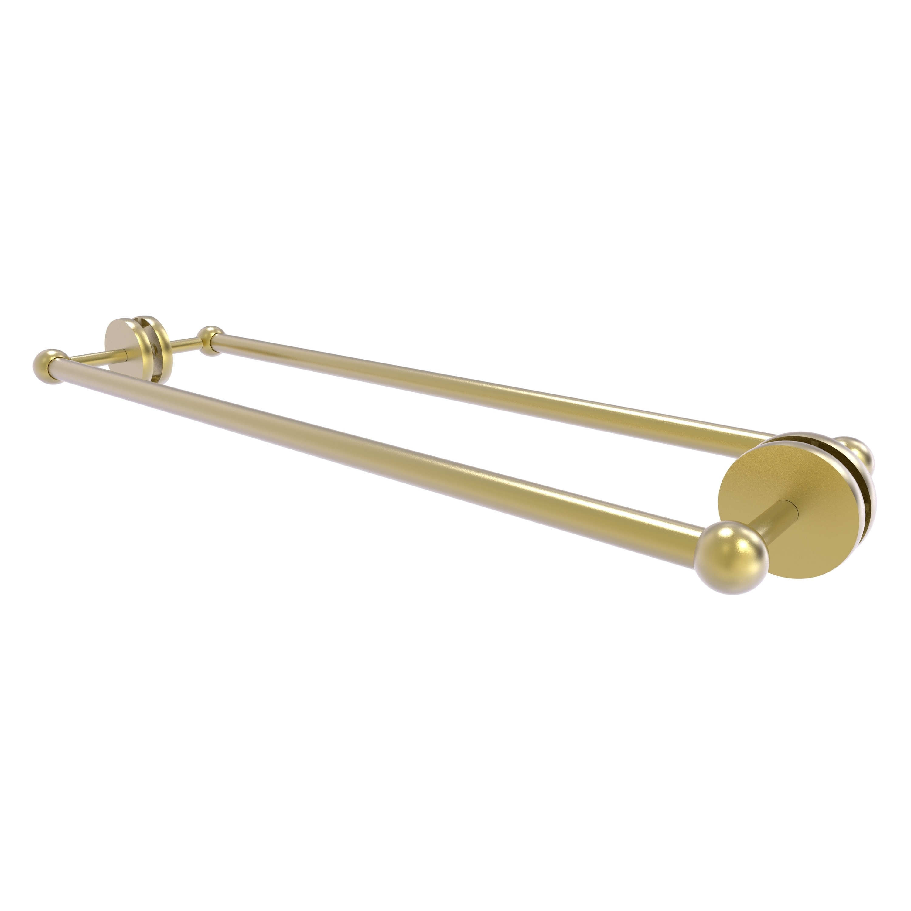 Allied Brass P1000-41-BB-24-SBR Prestige Skyline 24-in double Satin Brass Wall mount Double Towel Bar