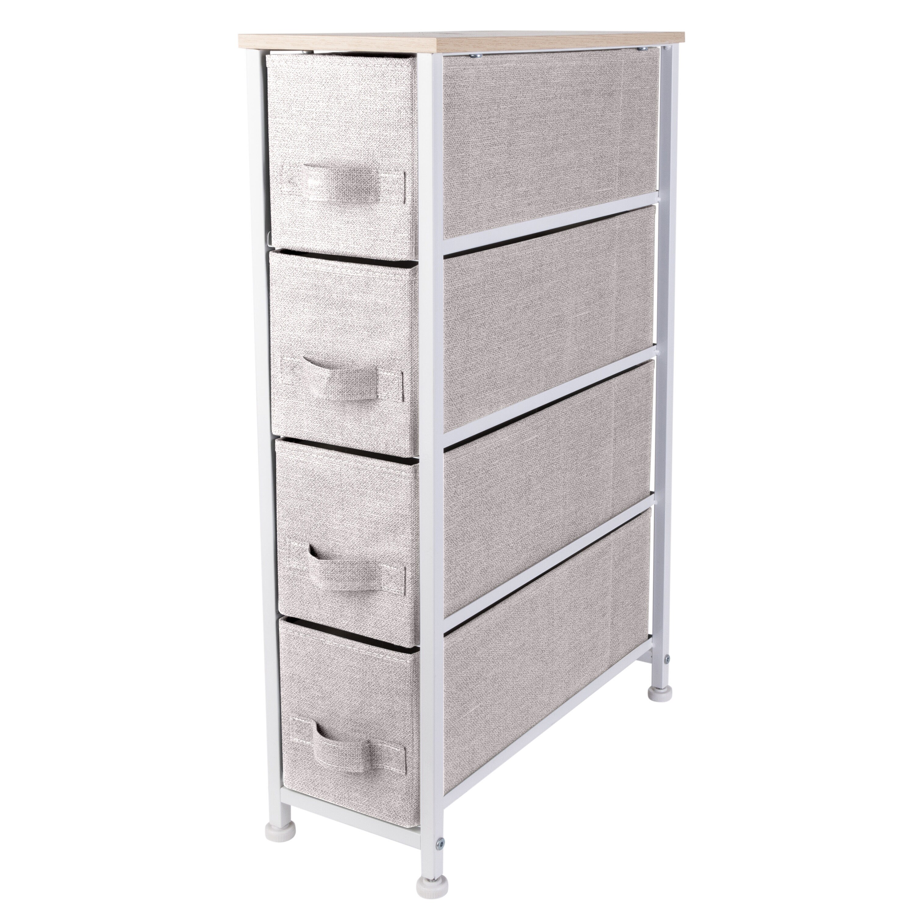 Simplify 3-Drawers Grey Metal Storage Drawer Tower 28.74-in H x 11.81-in W  x 17.72-in D in the Storage Drawers department at