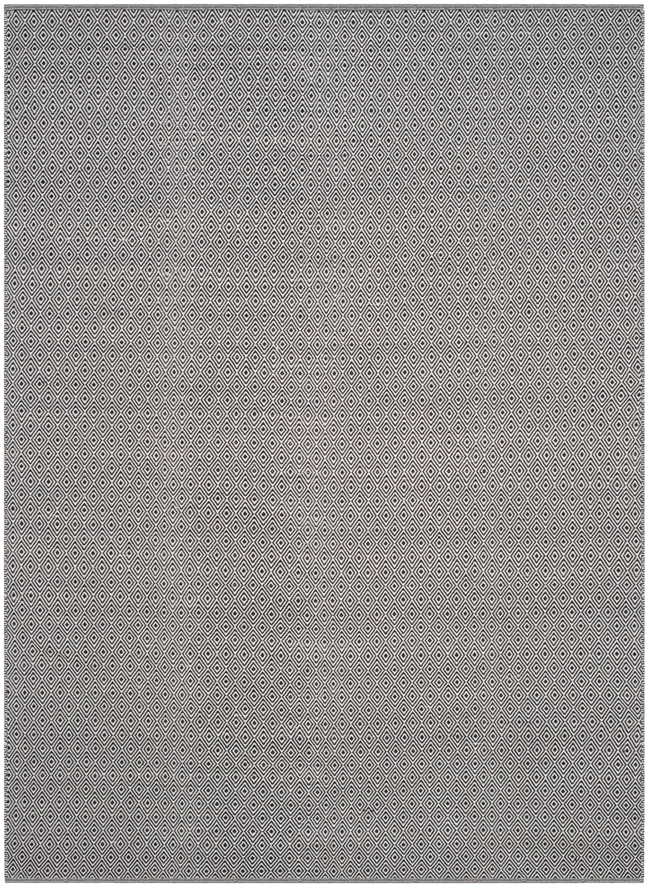 Safavieh MTK515E-8 Montauk Lucie 8 x 10 (ft) Cotton Ivory/Navy Rectangular Indoor Geometric Coastal Area rug