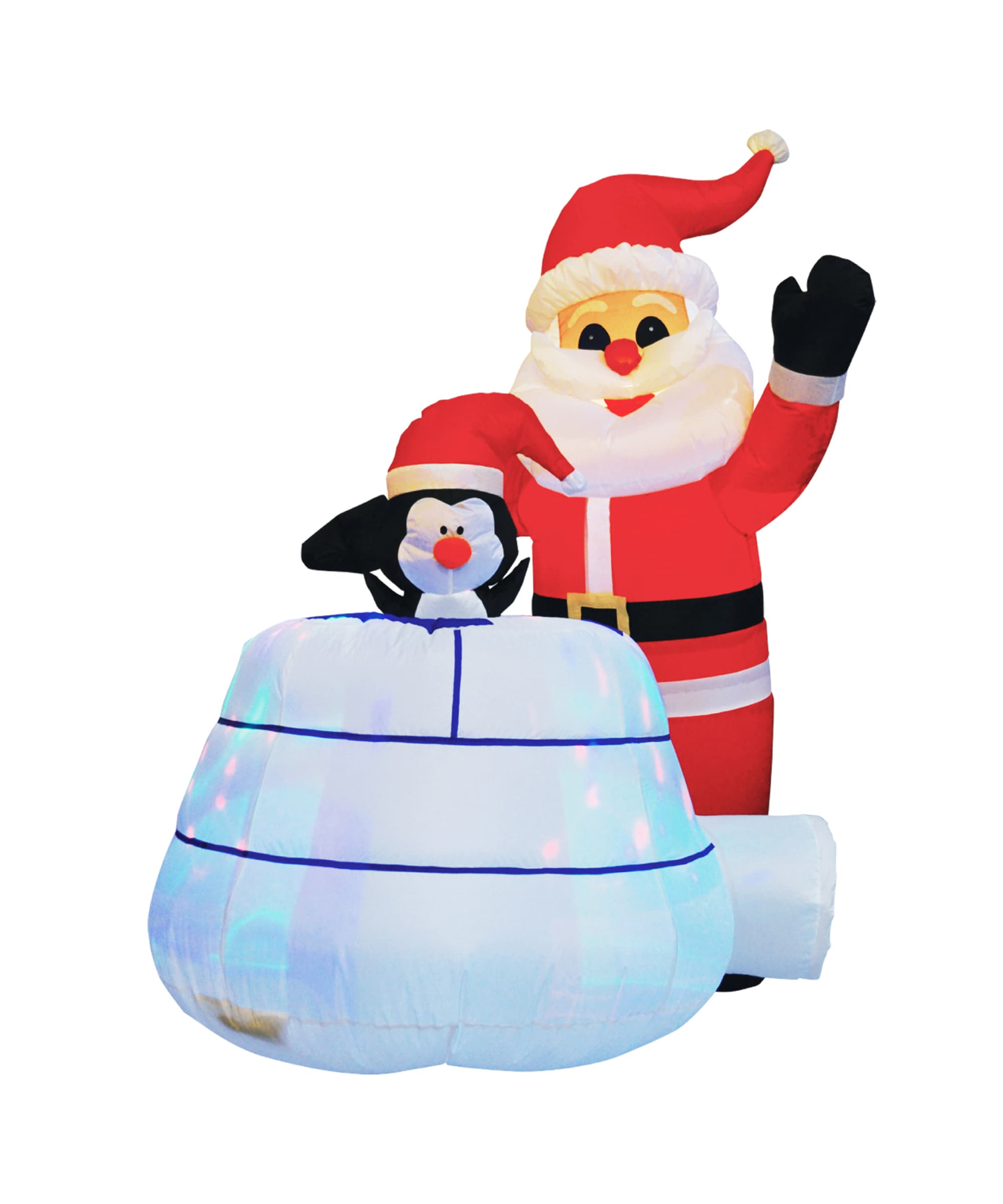 Brite Star 49-028-00 5-Feet Lighted Santa Christmas Inflatable