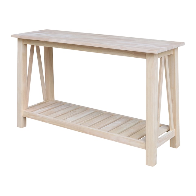 International Concepts Surrey Casual, Unfinished Console Table With Storage