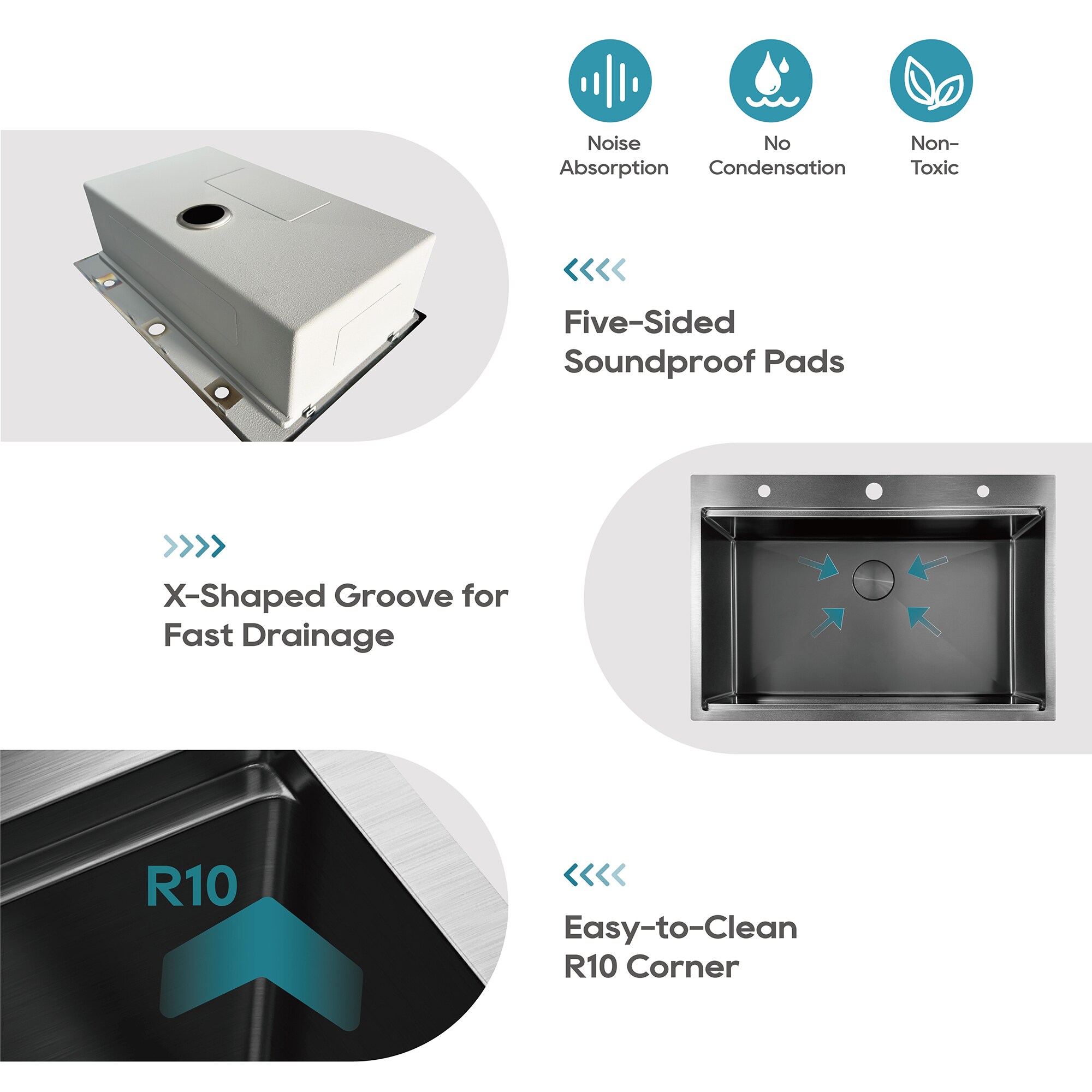 DELUXE LIVING H5544B-A Kitchen-Sinks - View #7