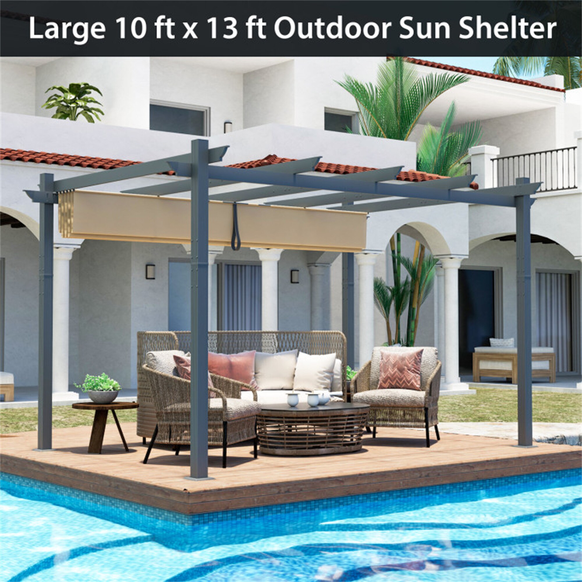 BABOOM BOM-10911BE-CO Wood-Resin-Gazebos - View #4