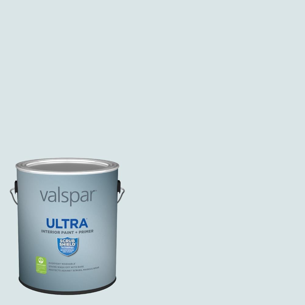 Valspar Ultra Semi-gloss Ice Rink Blue 4007-5a Latex Interior Paint ...