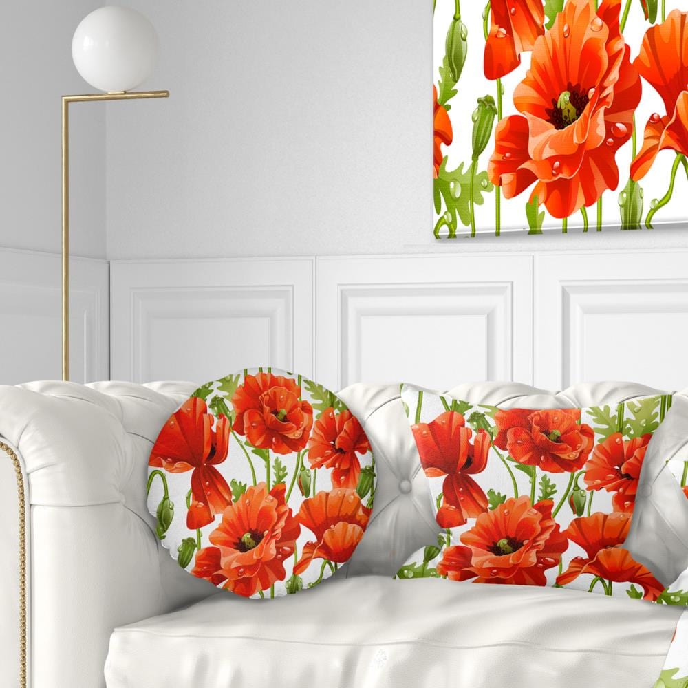 Designart CU12999-12-20 12-in x 20-in Red Indoor Decorative Pillow