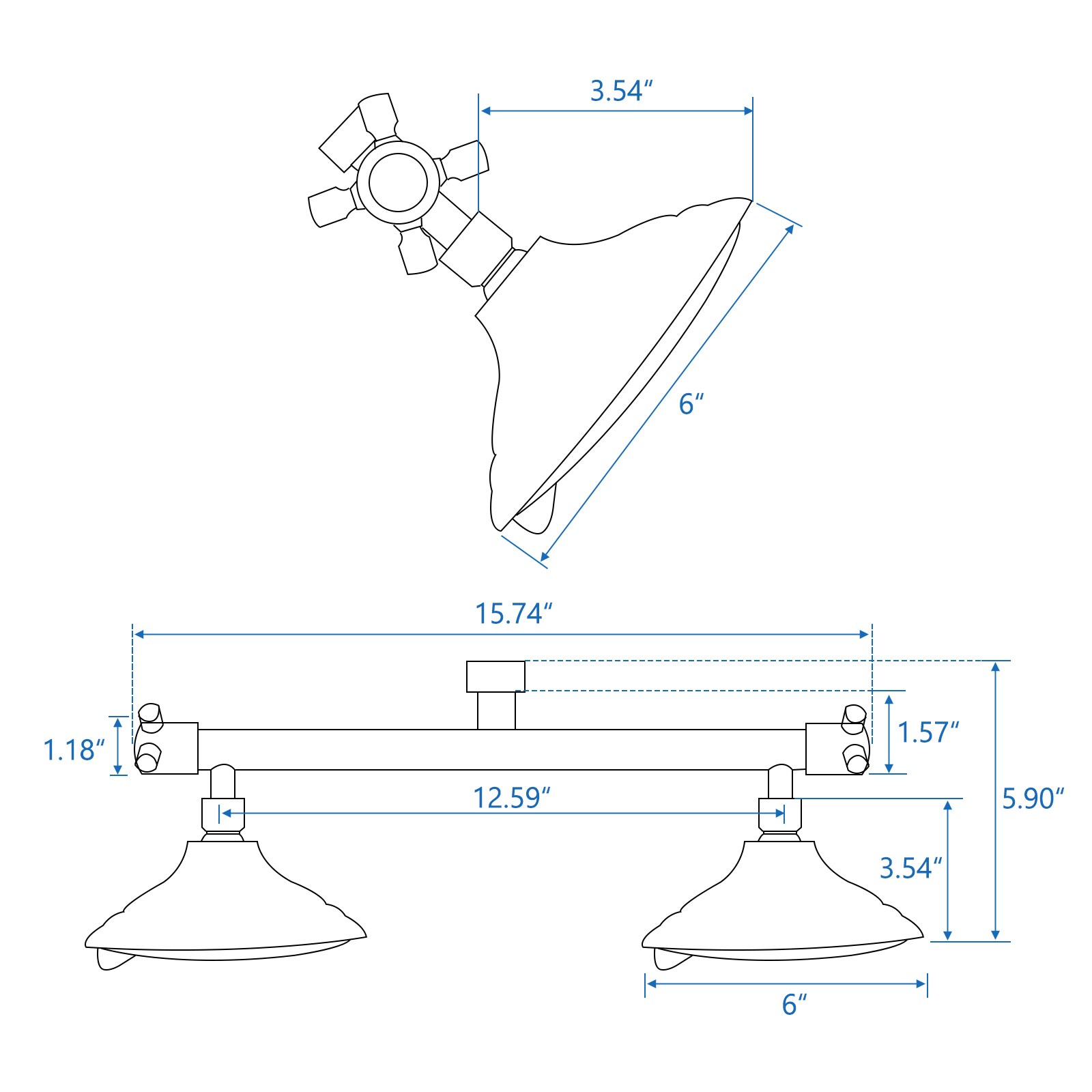 UCLIMAA UCPACK00404MB Fixed-Showerhead - View #3