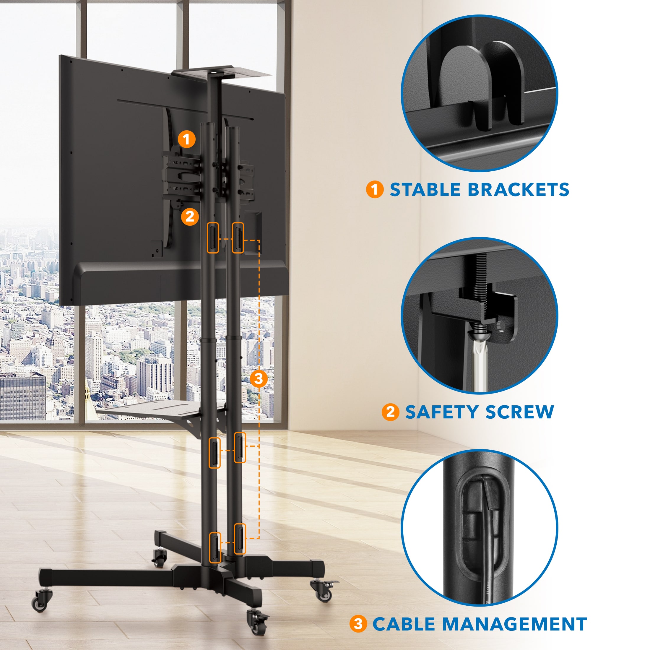 Mount-It! MI-876 Tv-Stands - View #4