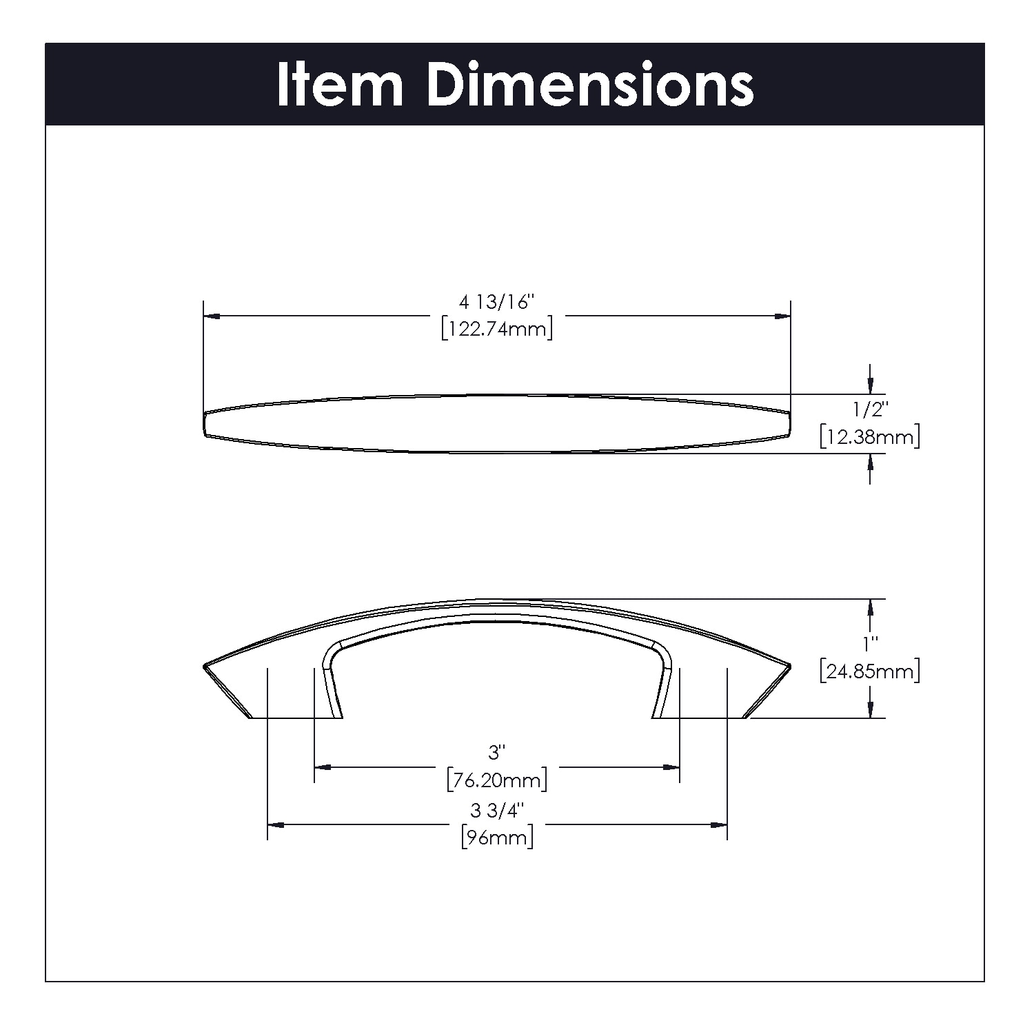 Hickory Hardware HH74561-FUB Cabinet-Pulls - View #5