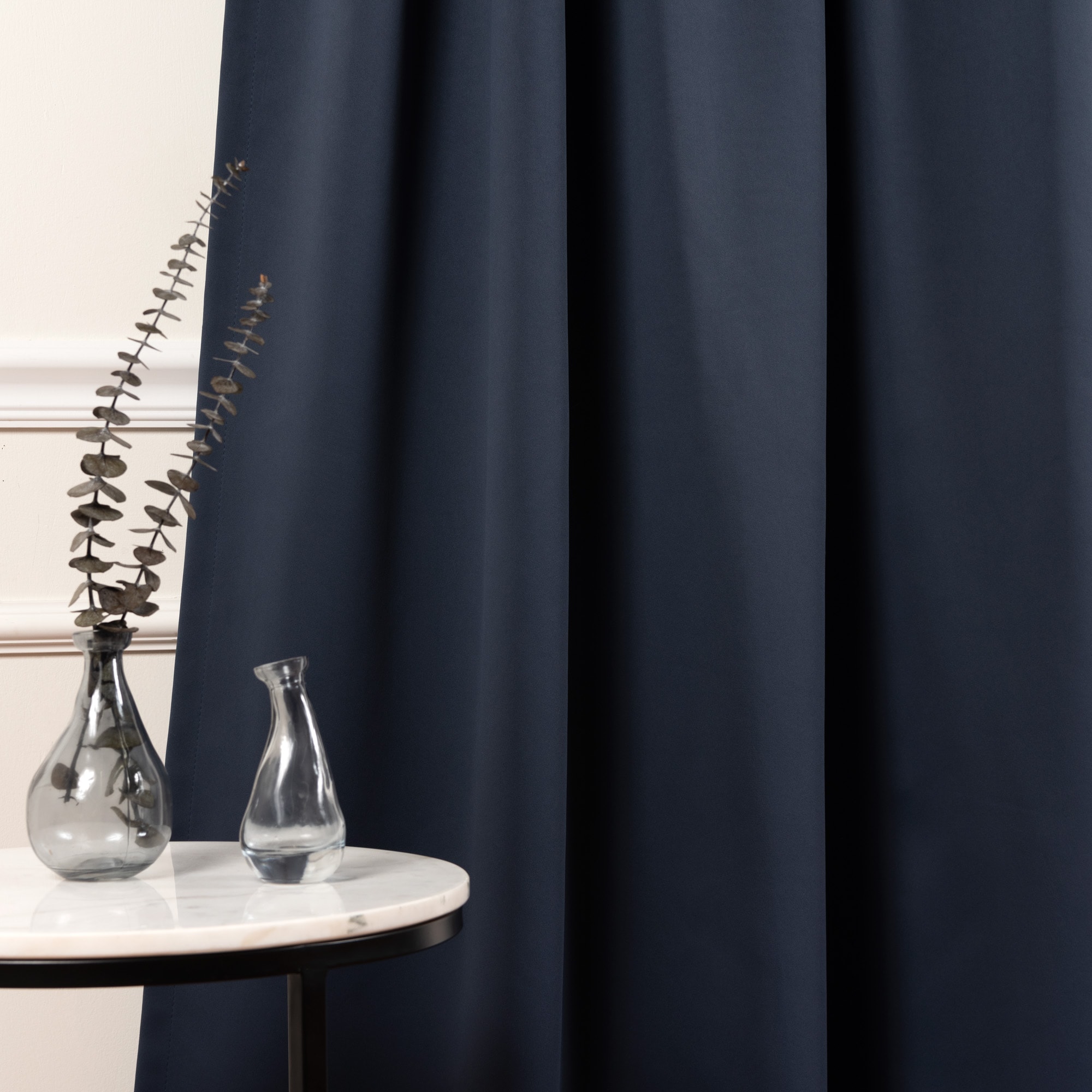 Best Home Fashion SOLID-132-NAVY curtains - View #6