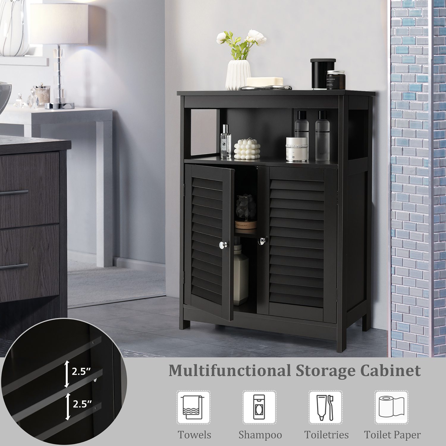 Costway CSHY000161 Bathroom-Medicine-Cabinets - View #6