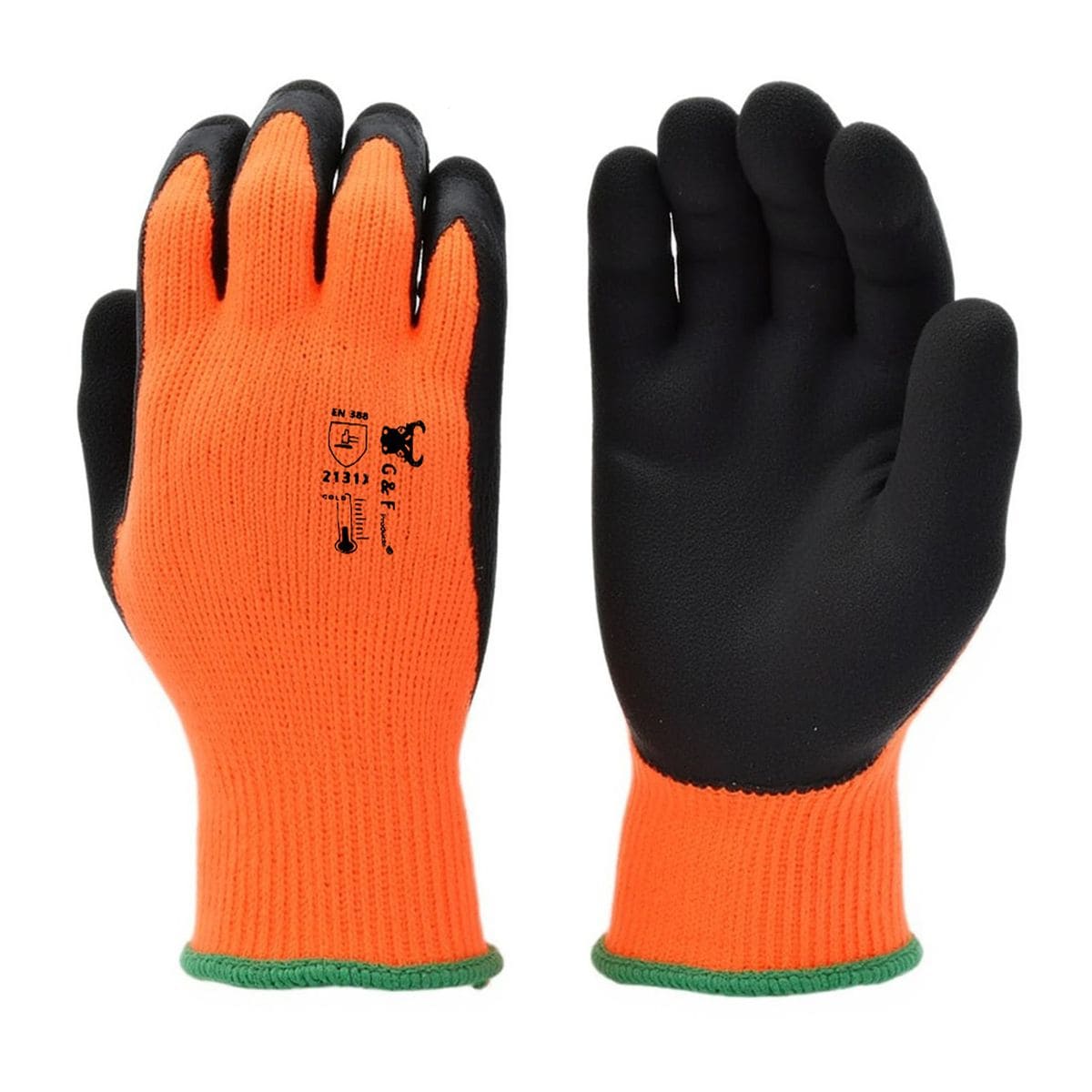 G & F Products - Insulated Winter Work Gloves X Large 12 Pairs Waterproof Windproof Double Coated...