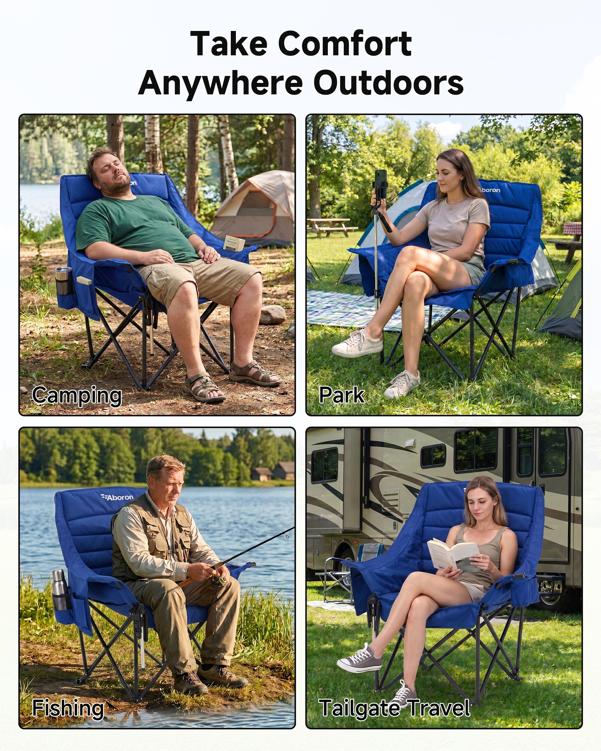 Esazn LYSTY-TSL-250-SK-BL Beach-Camping-Chairs - View #9