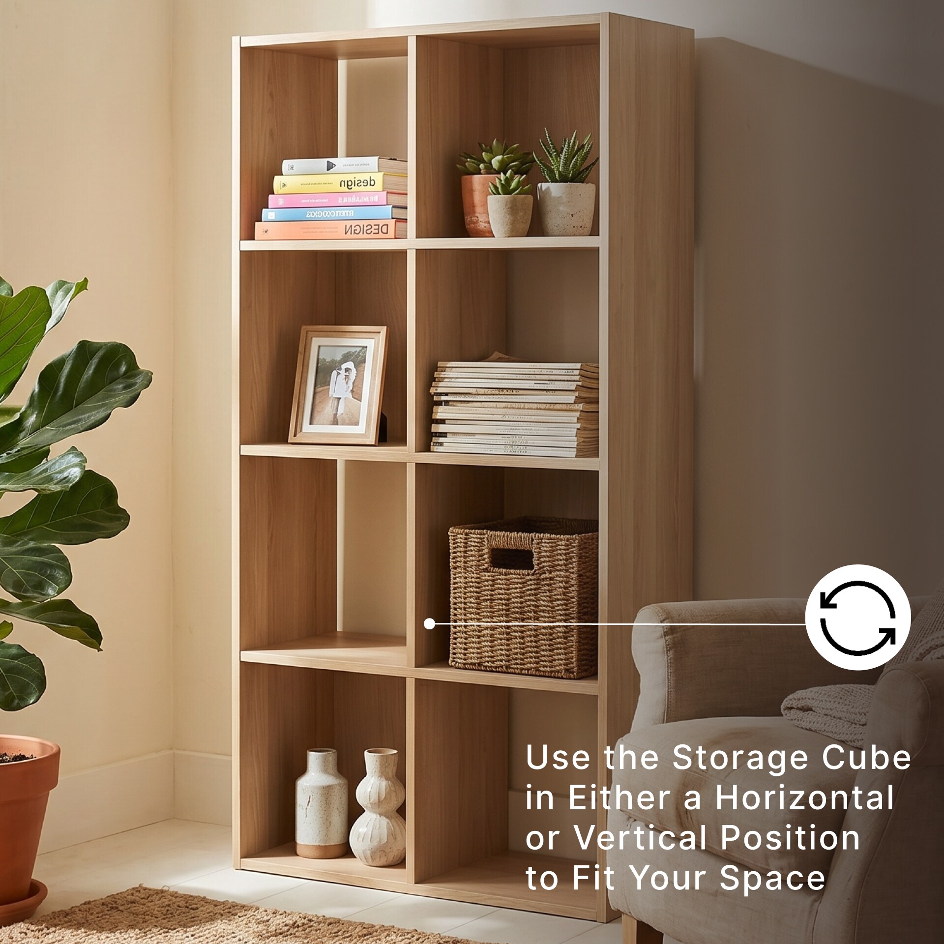 Signature Design by Ashley EA2444-4X2 Laminate-Storage-Cubes - View #4