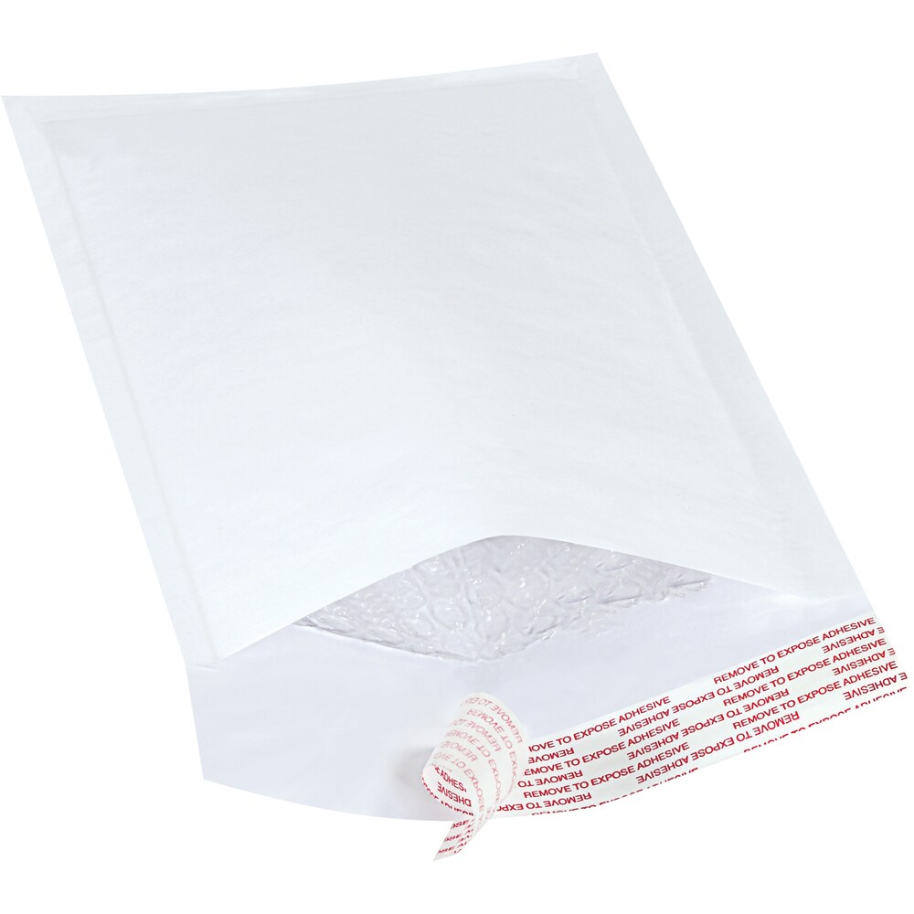Lowe's B852WSS25PK 5 x 10 White (25 Pack) #00 Self-Seal Bubble Mailers