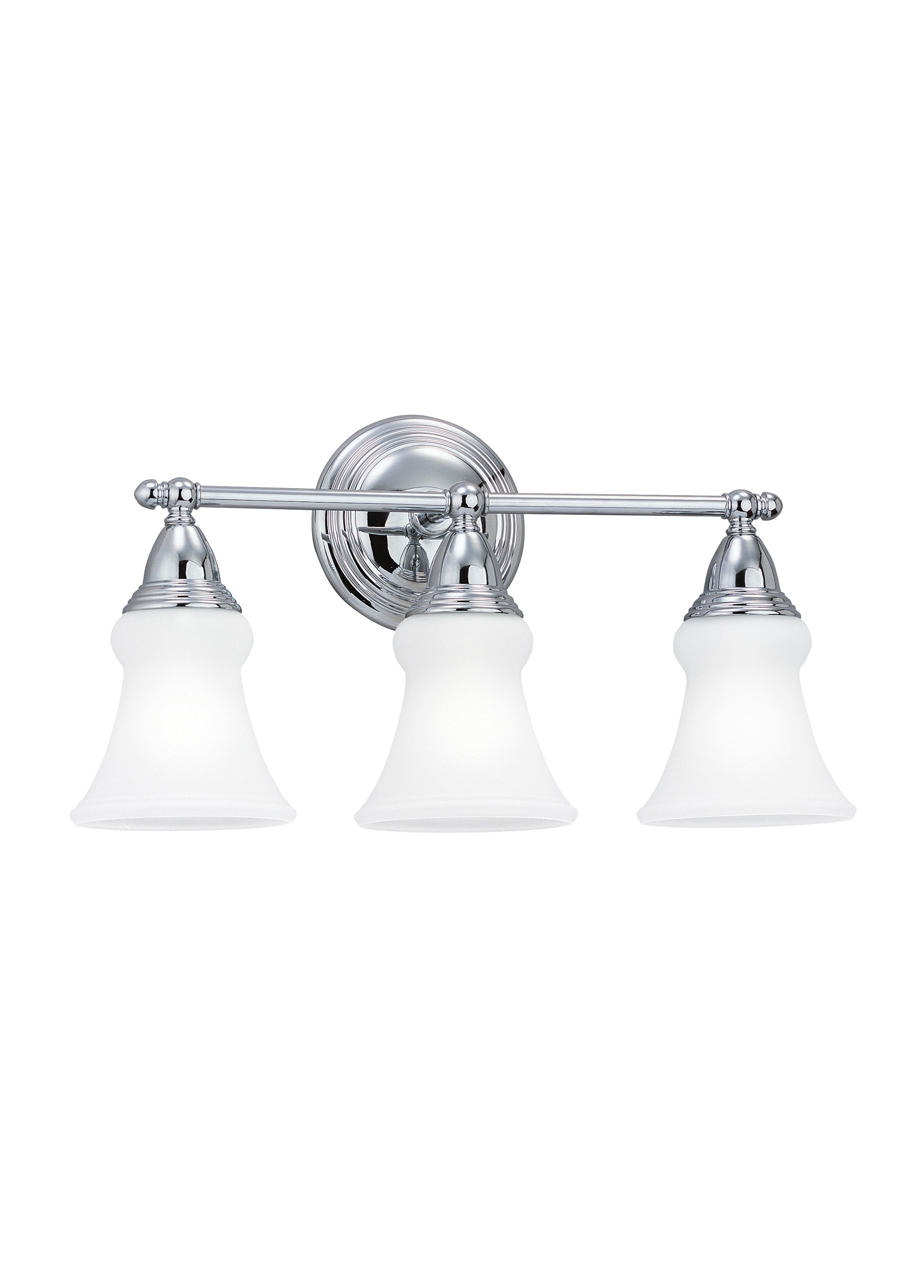 Sea Gull Lighting Jennie 18.75-in 3-light Chrome Transitional Vanity 