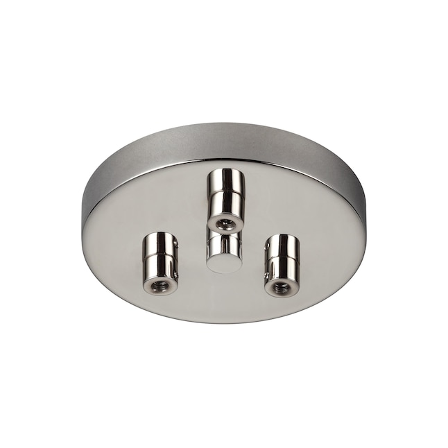 Feiss Multi Port Canopies 3 Hook Polished Nickel Metal Swag Light Kit In The Kits Department At Com - 3 Hook Ceiling Light Fitting