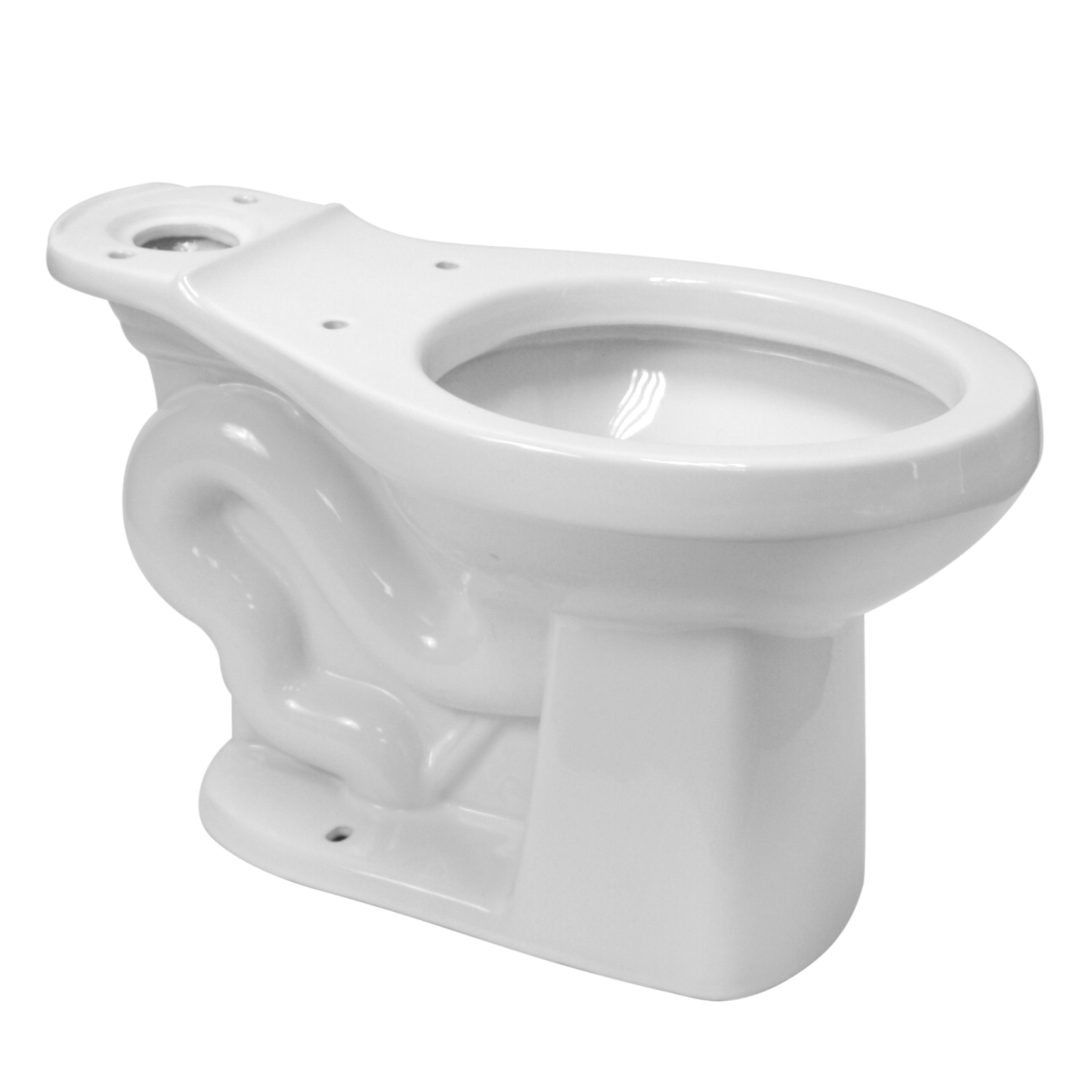 Project Source White Standard Height Toilet Bowl 12in RoughIn in the