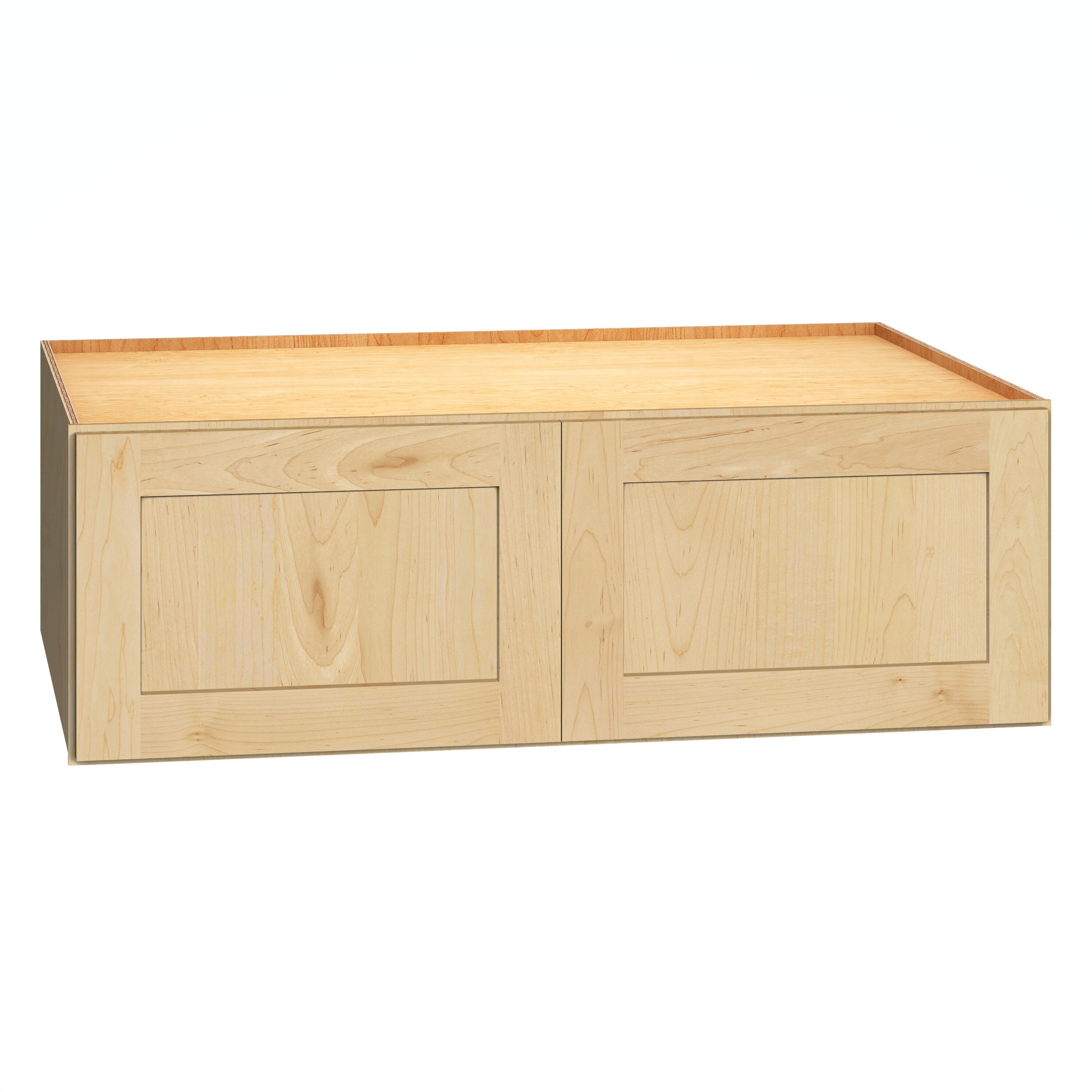 Diamond Express 62J-W361224 Jamestown 36-in W x 12-in H x 24-in D Natural Light Brown Wall Fully assembled Plywood Cabinet Recessed Panel Shaker