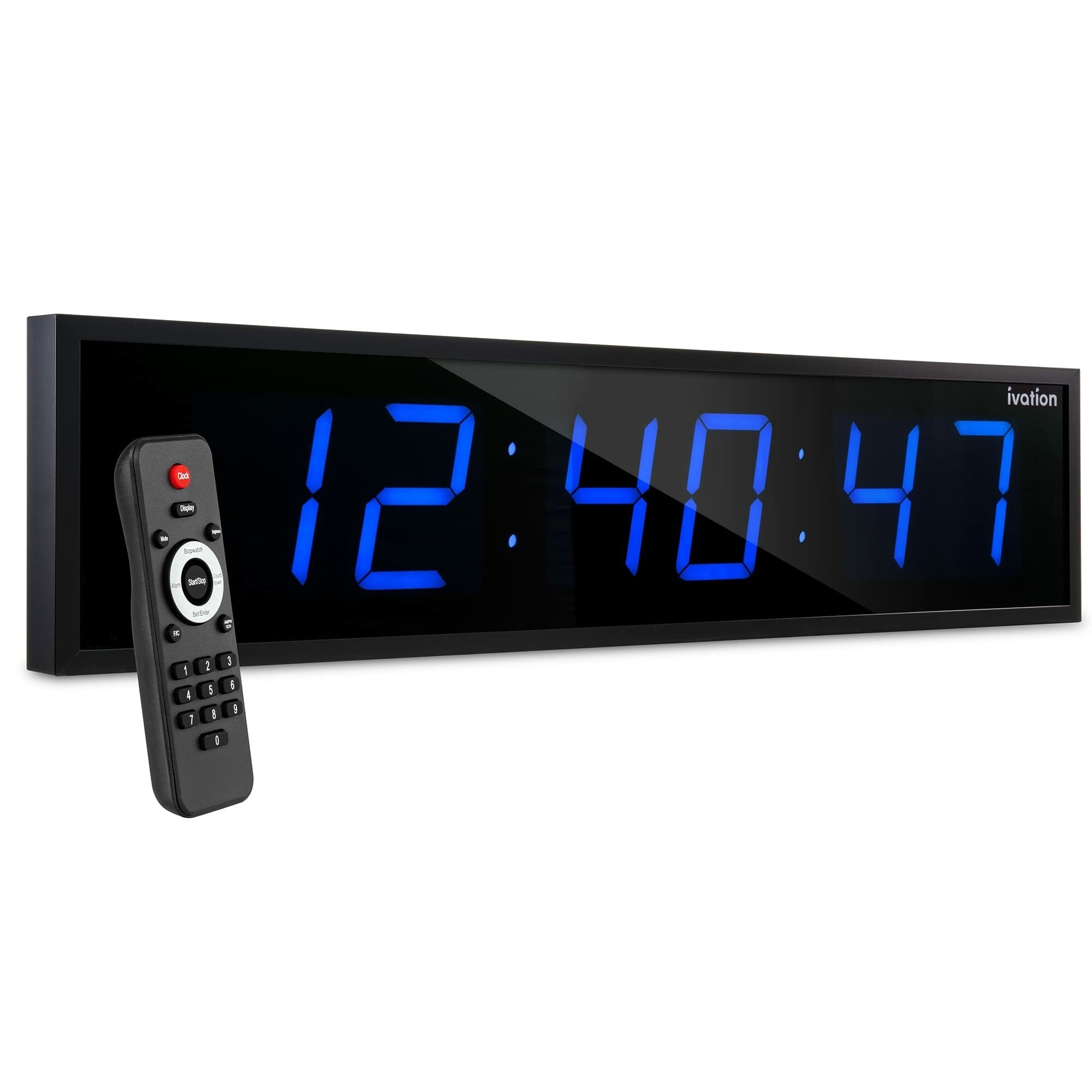 Ivation Digital Rectangle Wall Modern with Alarm in the Clocks ...