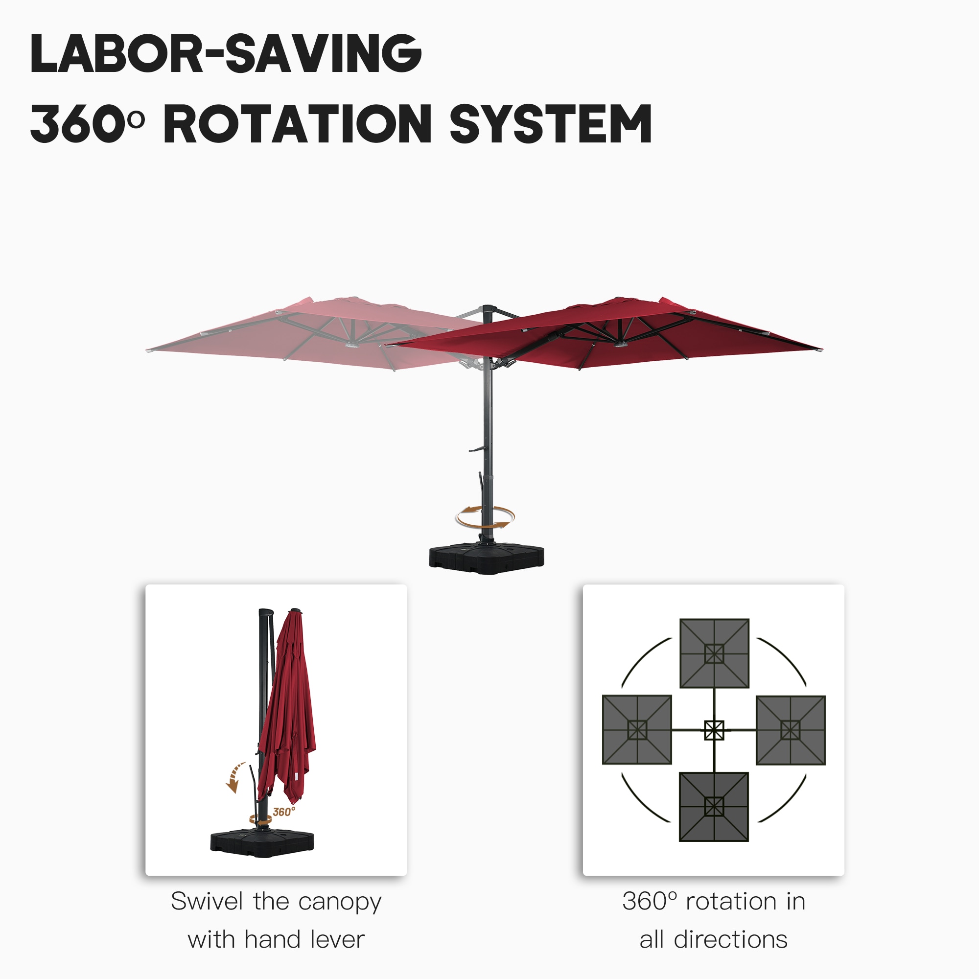 Clihome CL-LEDMY01GY Umbrellas-2 - View #5