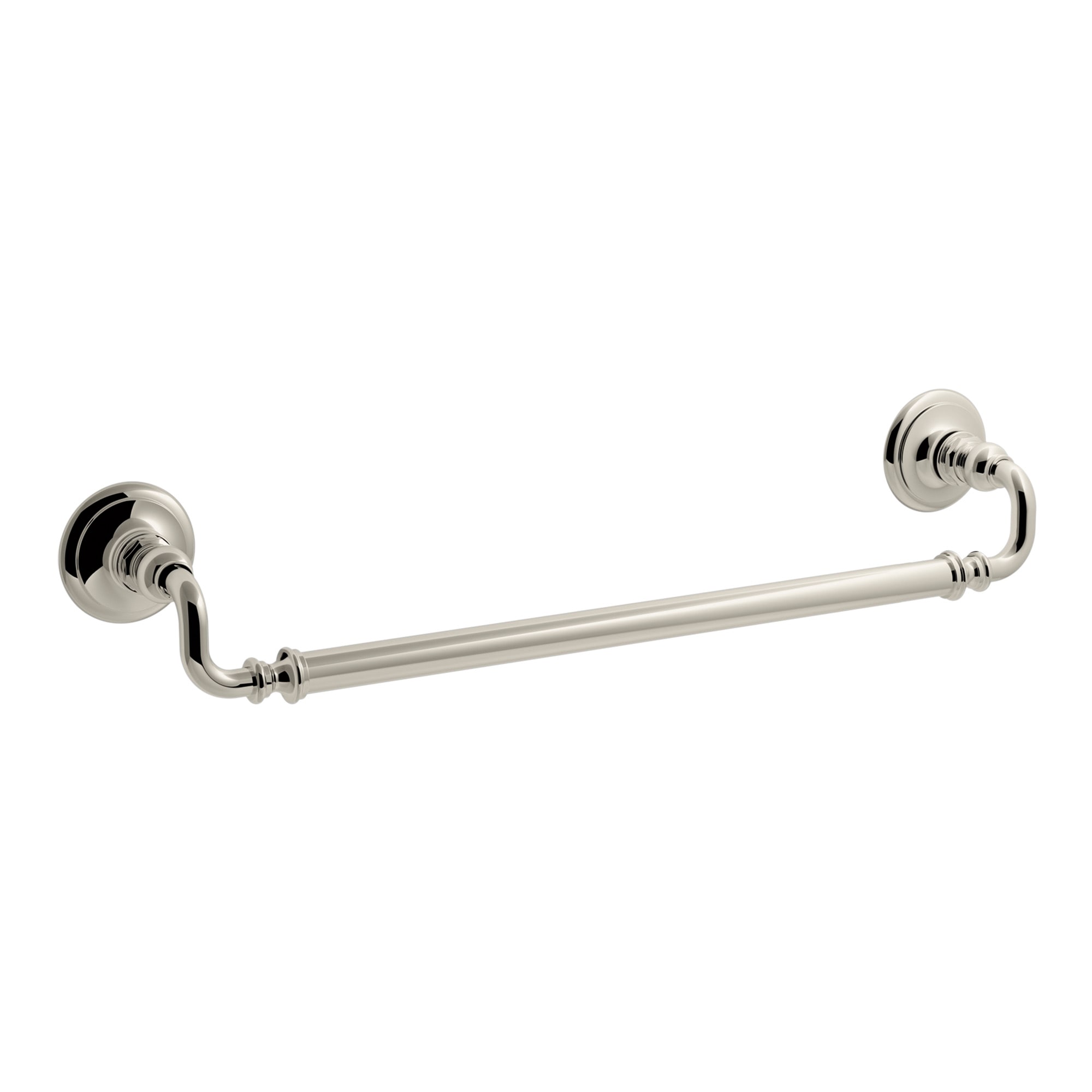 KOHLER 72567-SN Artifacts 21-in Vibrant Polished Nickel Wall mount Single Towel Bar