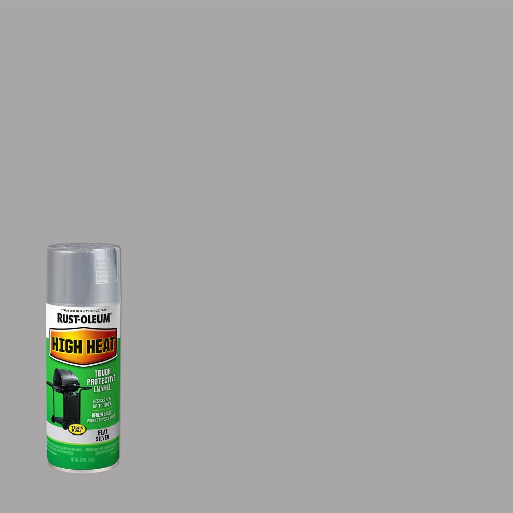 Rust-Oleum 7716830 High Heat Satin Silver High Heat General Purpose (NET WT. 12-oz