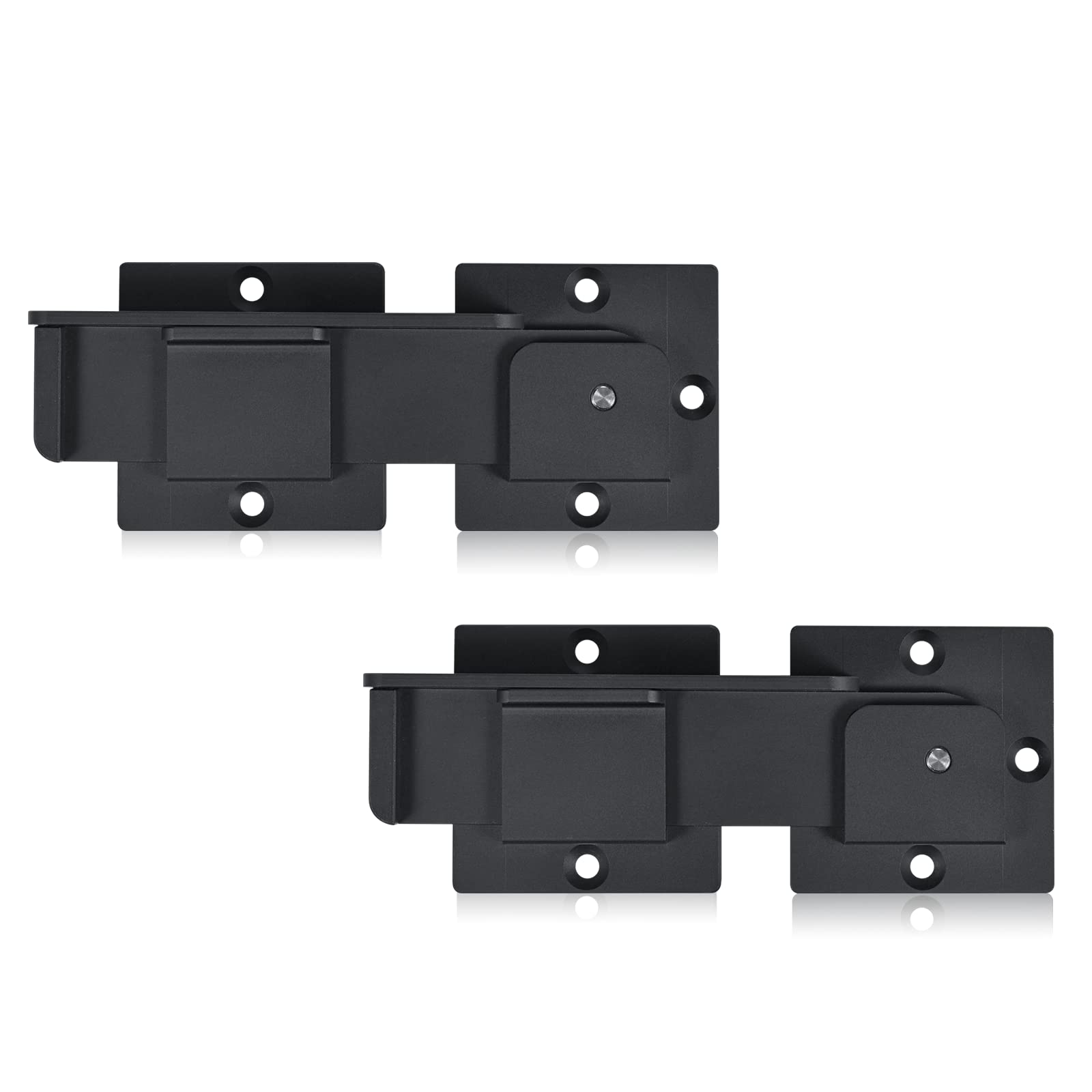 AOIZGMY  7.5 in Flip Gate Latch Lock with Padlock Holes 2 Pack Heavy Duty Aluminum Alloy Door Latch for Outdoor Wooden Fence Swing Sliding Open