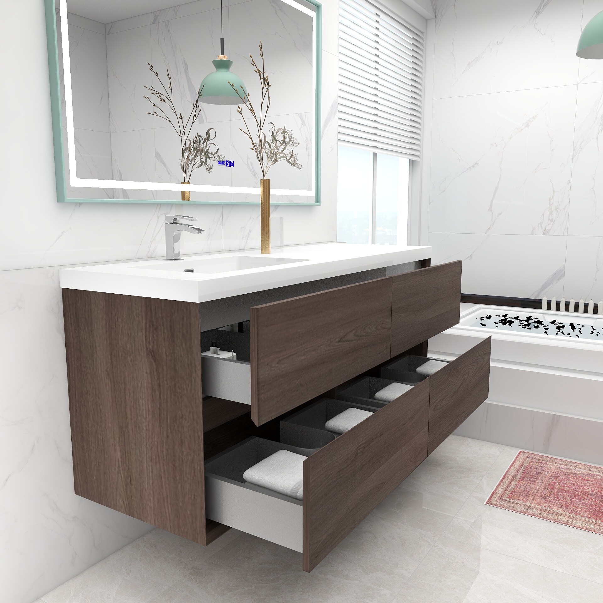 BV Better Vanity SLIM60SL-RO Bath-Vanity-Combo - View #7