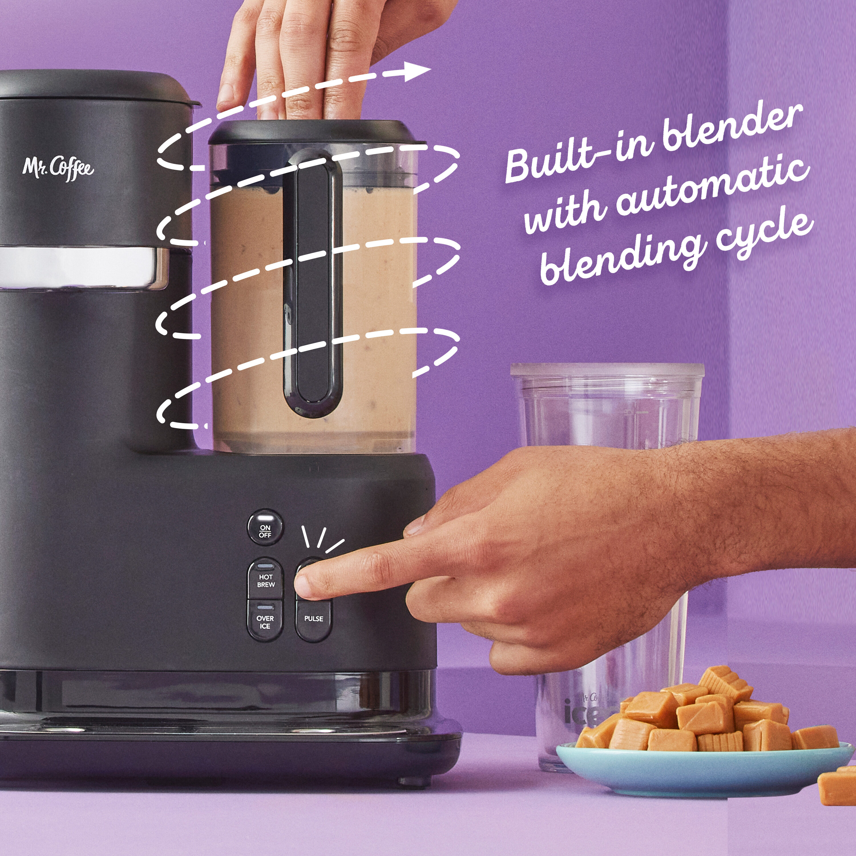 Mr. Coffee Single-Serve Frappe, Iced, and Hot Coffee Maker and Blender,  Lavender, 1 Piece - Pick 'n Save