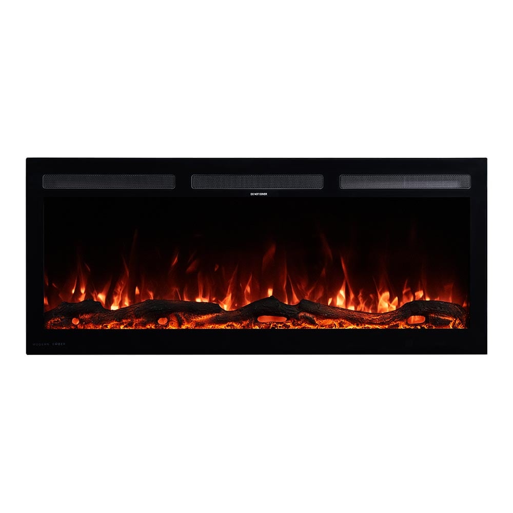 Modern Ember ME-VIB-42 42-Inches W Vibrance Black Wall mount Fan-forced Wall-mount Electric Fireplace with Remote Control Included