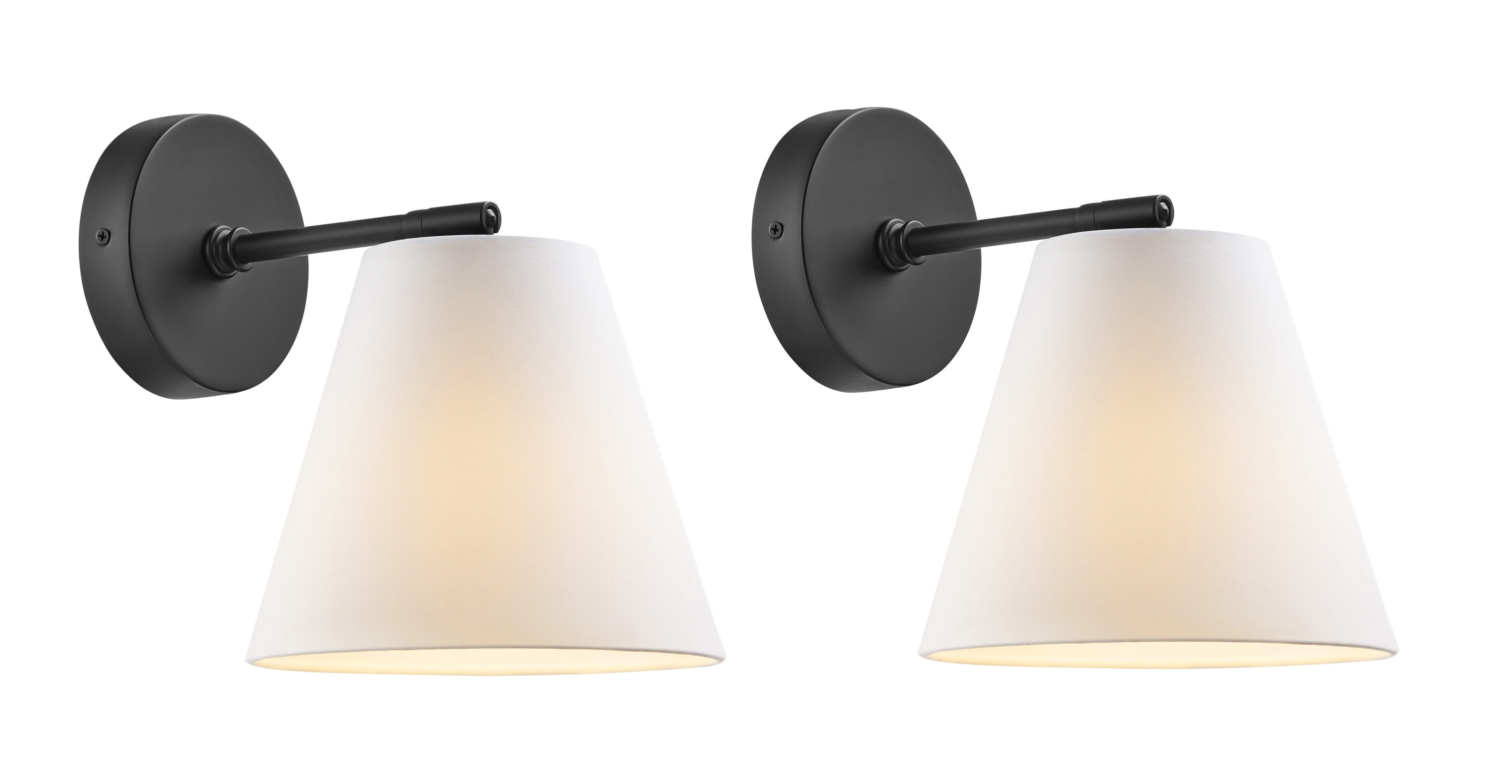 Meridian Lite Trends M90119MBK Meridian 8-in W 1 -Light Matte Black Transitional Wall Sconce