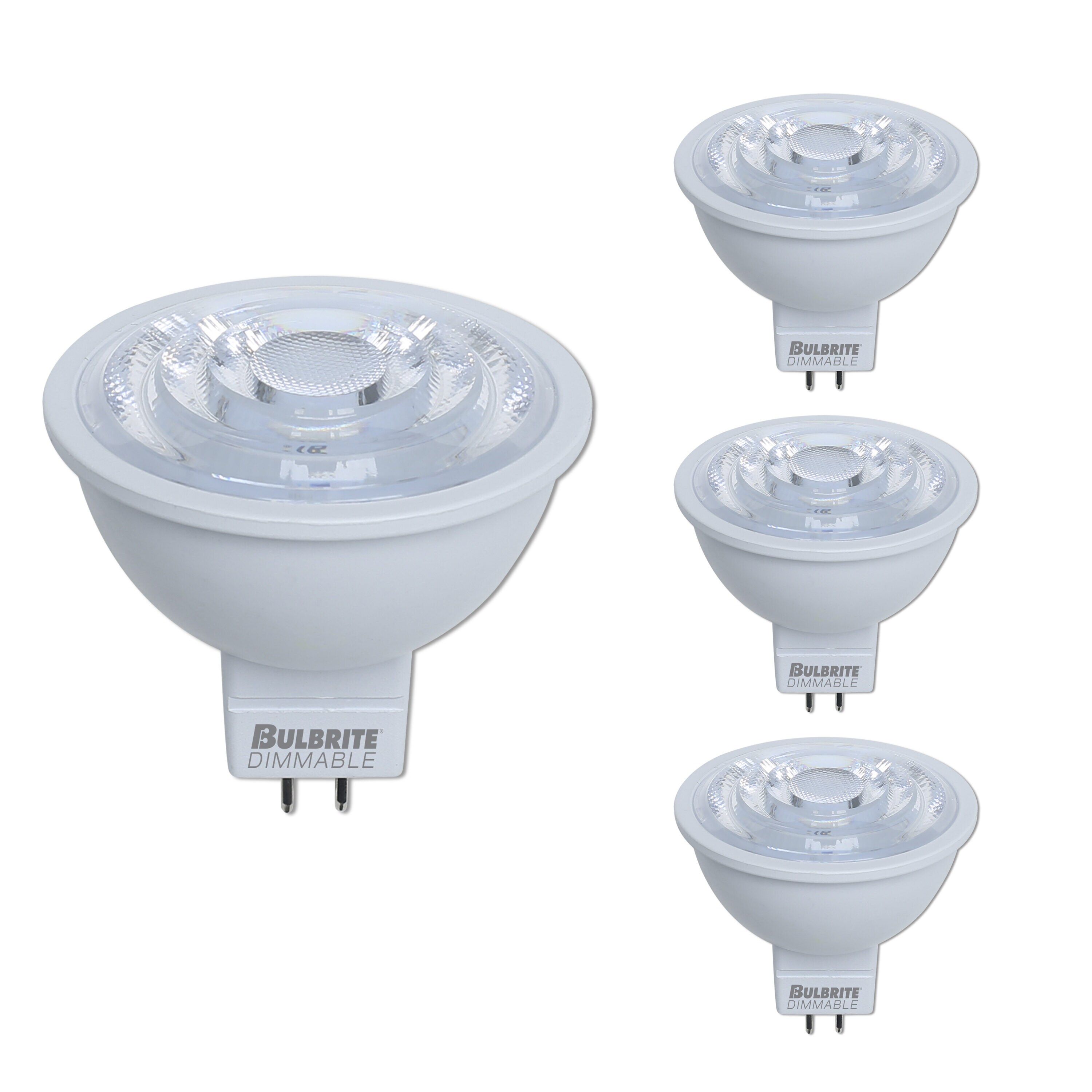 Luxrite MR16 LED Dimmable Spot Light Bulb 6.5W (50W Equivalent) 4000K Cool  White, 500 Lumens, GU5.3, 16 Pack