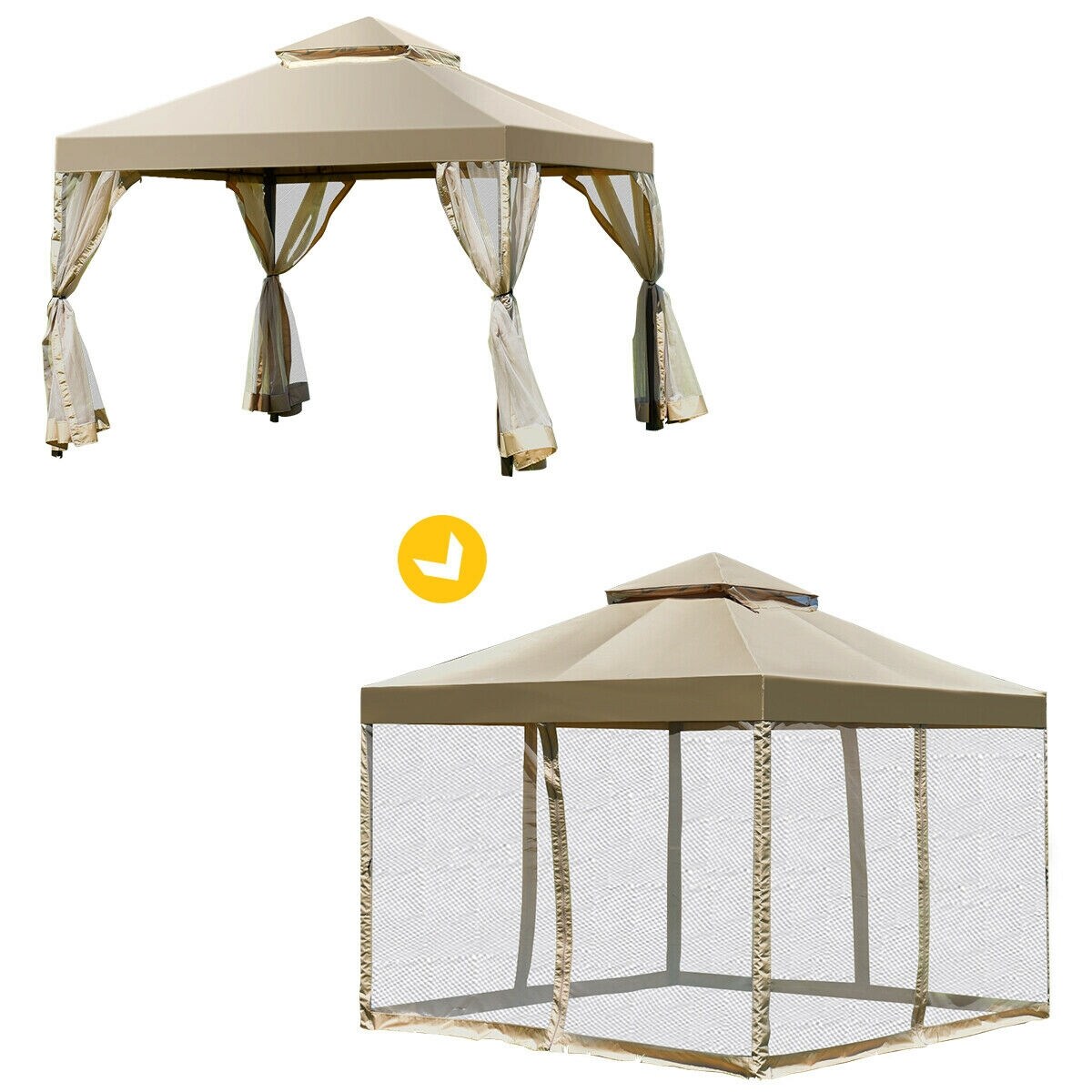 Forclover HBV-P3345 Wood-Resin-Gazebos - View #8