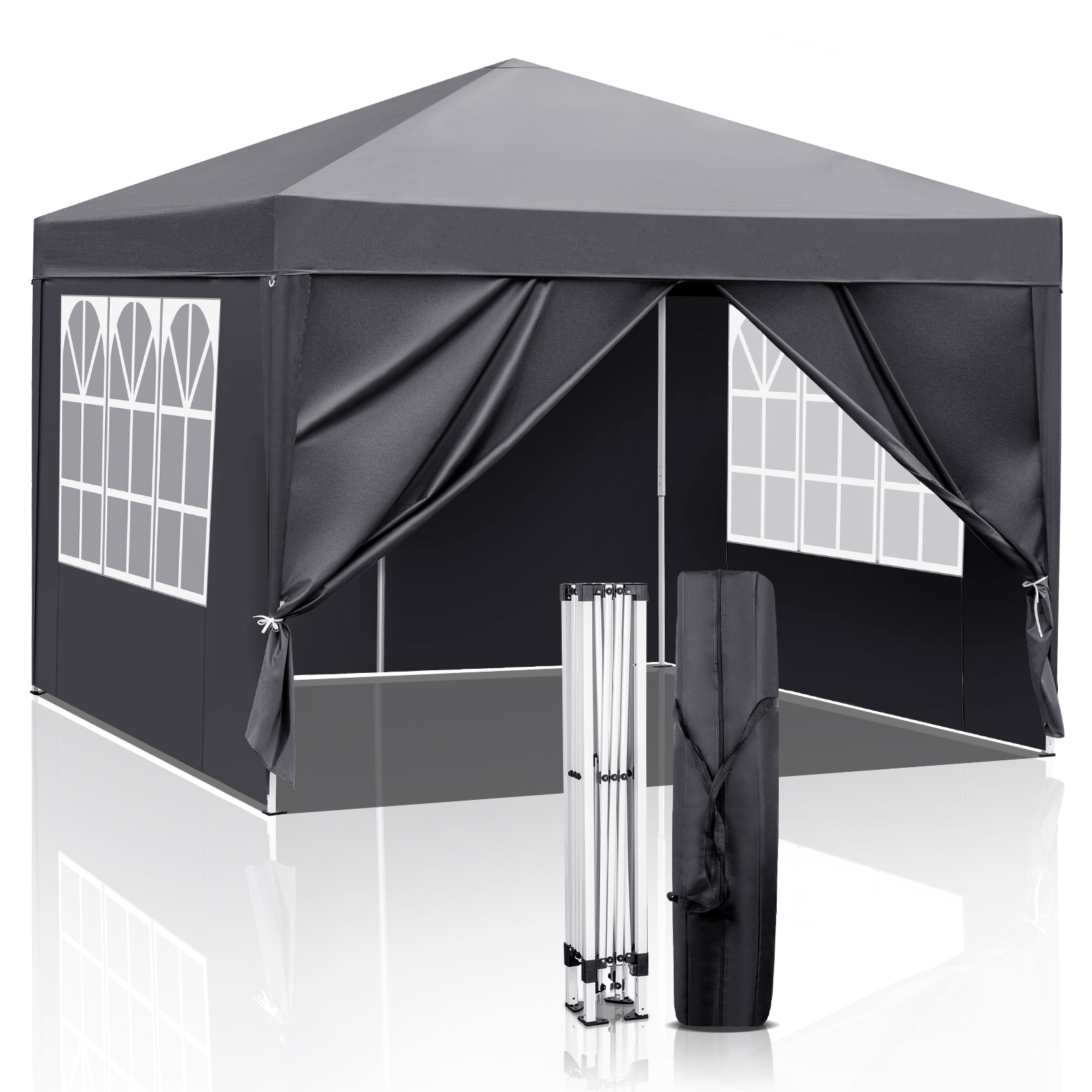 Winado LO1G58000320 9.84-Feet x 9.84-Feet Rectangle Gray Pop-up canopy