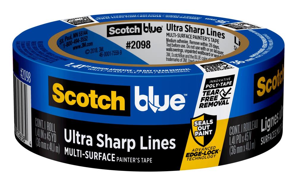 ScotchBlue Sharp Lines Multi-Surface 3-Pack 1.88-in x 60 Yard(s) Painters  Tape in the Painters Tape department at