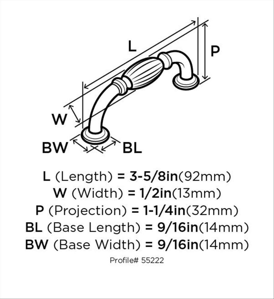 Amerock BP55222WN Cabinet-Pulls - View #9