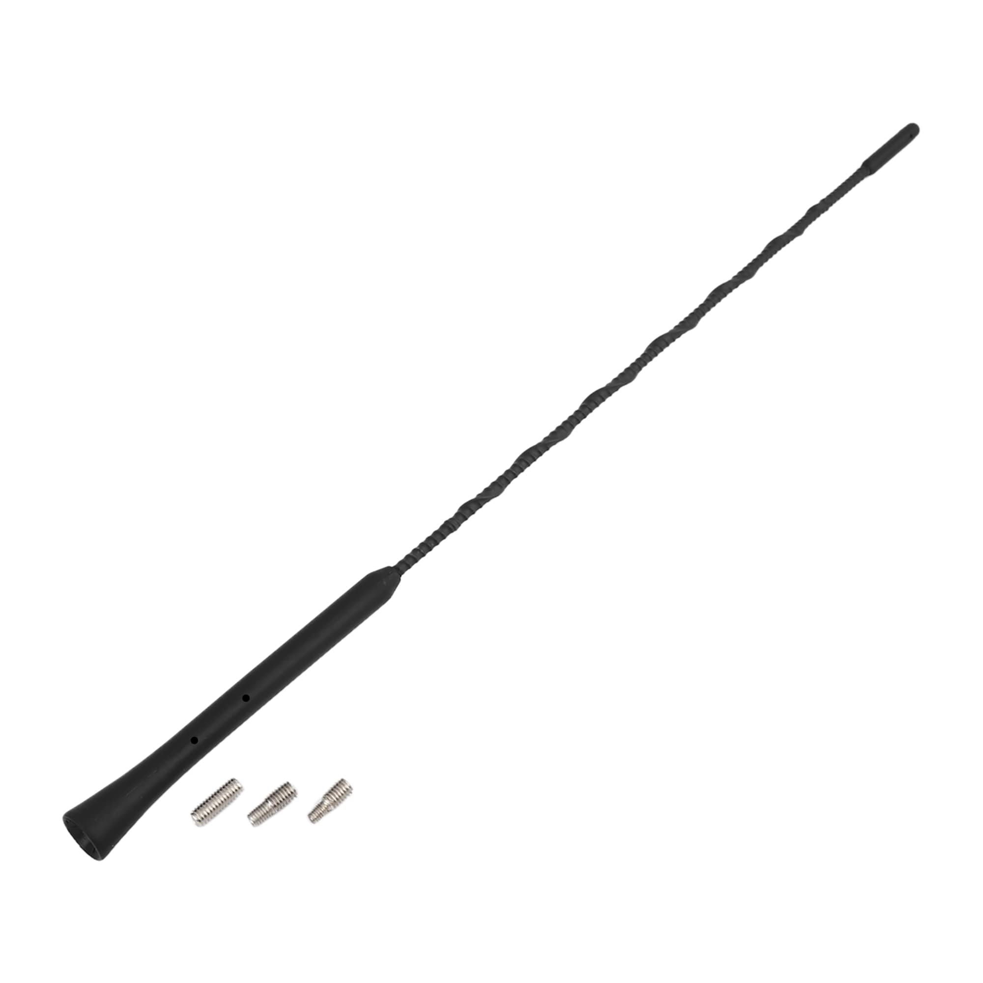 Unique Bargains 16Inch Universal Car Antenna Radio AM FM Antenna Aerial Flexible Antenna 40.5cm Radio Antenna Booster Signal Roof Mast Replacement Black