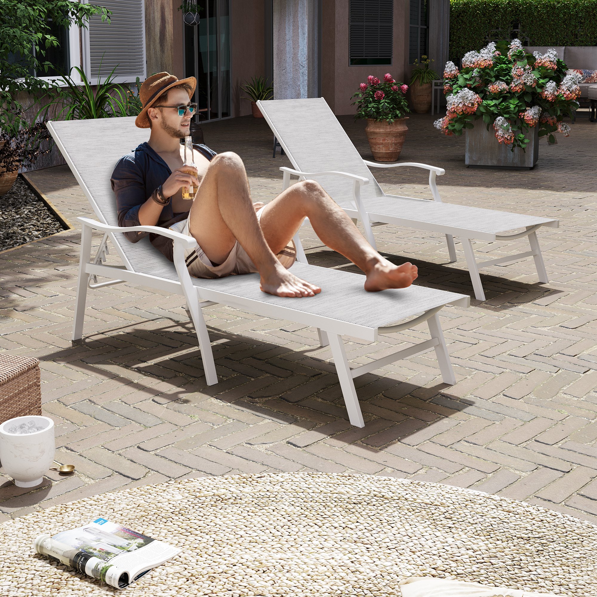Crestlive Products CL-LG008WGB-2PC Patio-Chairs - View #8