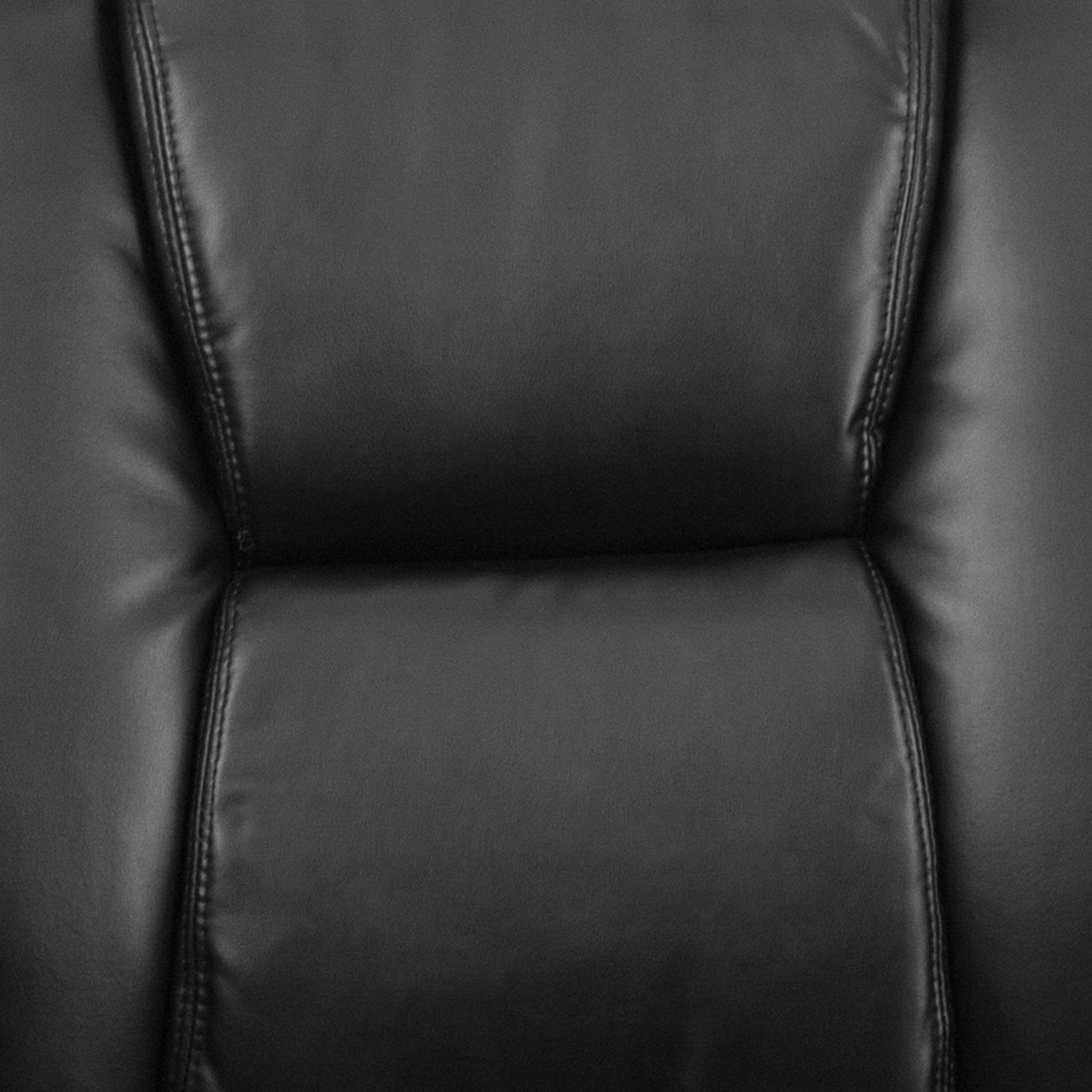 ErgoFlex Black LeatherSoft 360° Swivel Office Chair with Adjustable Arms