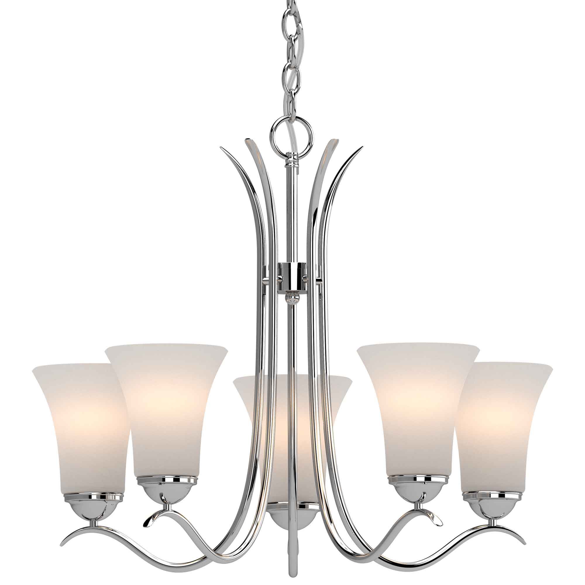 Volume Lighting V3015-93 Alesia 5 -Light Polished Nickel Traditional For Use in Bedrooms, Dining Rooms, Foyers, Kitchens, Living Rooms Chandelier