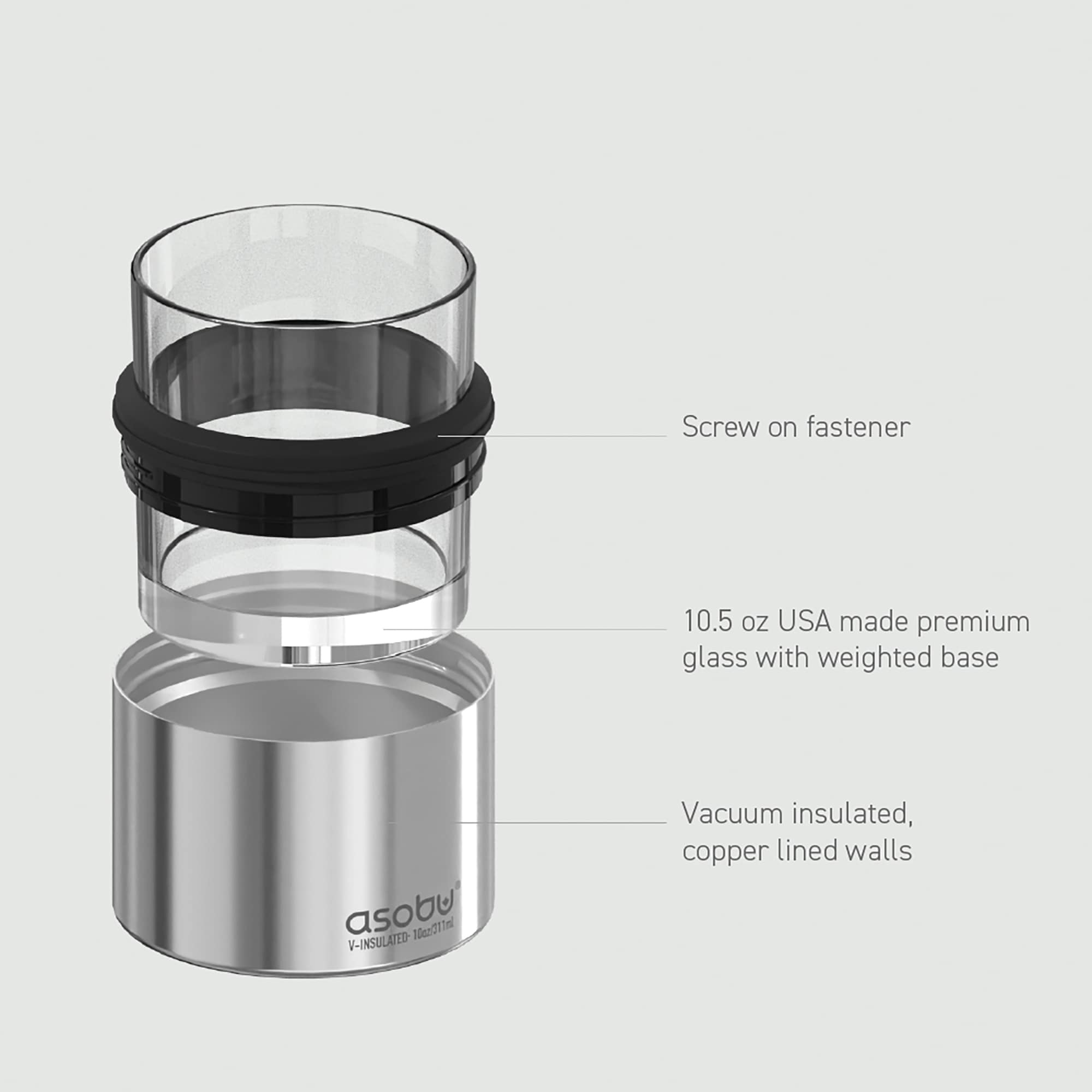 ASOBU ADNANALAO21SIL Drinkware-Accessories - View #4