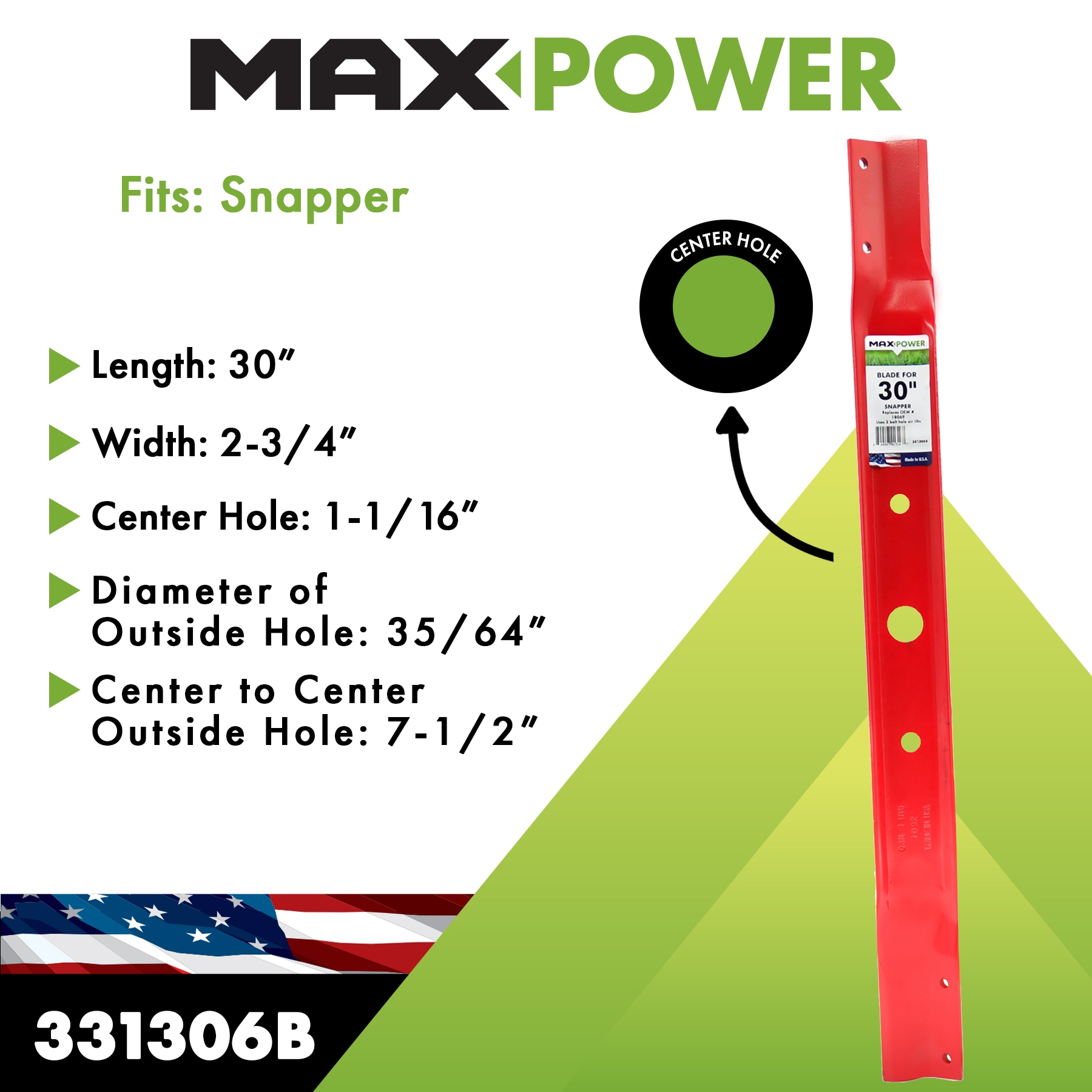 MaxPower 331306B Ope-Mower-Blades - View #2