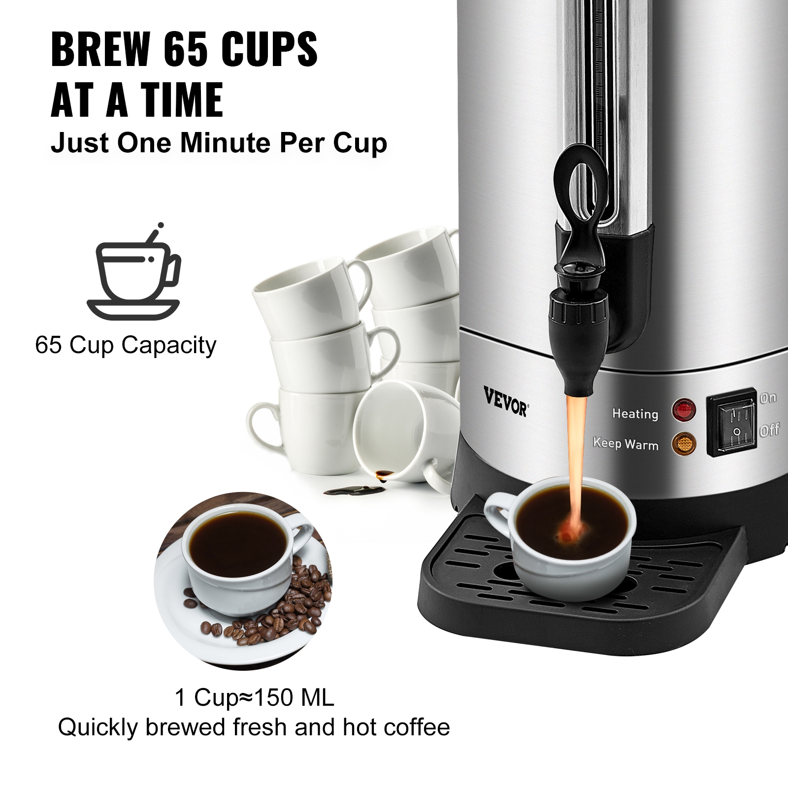 VEVOR BSYKF65SUS304P18XV1 Coffee-Makers - View #4