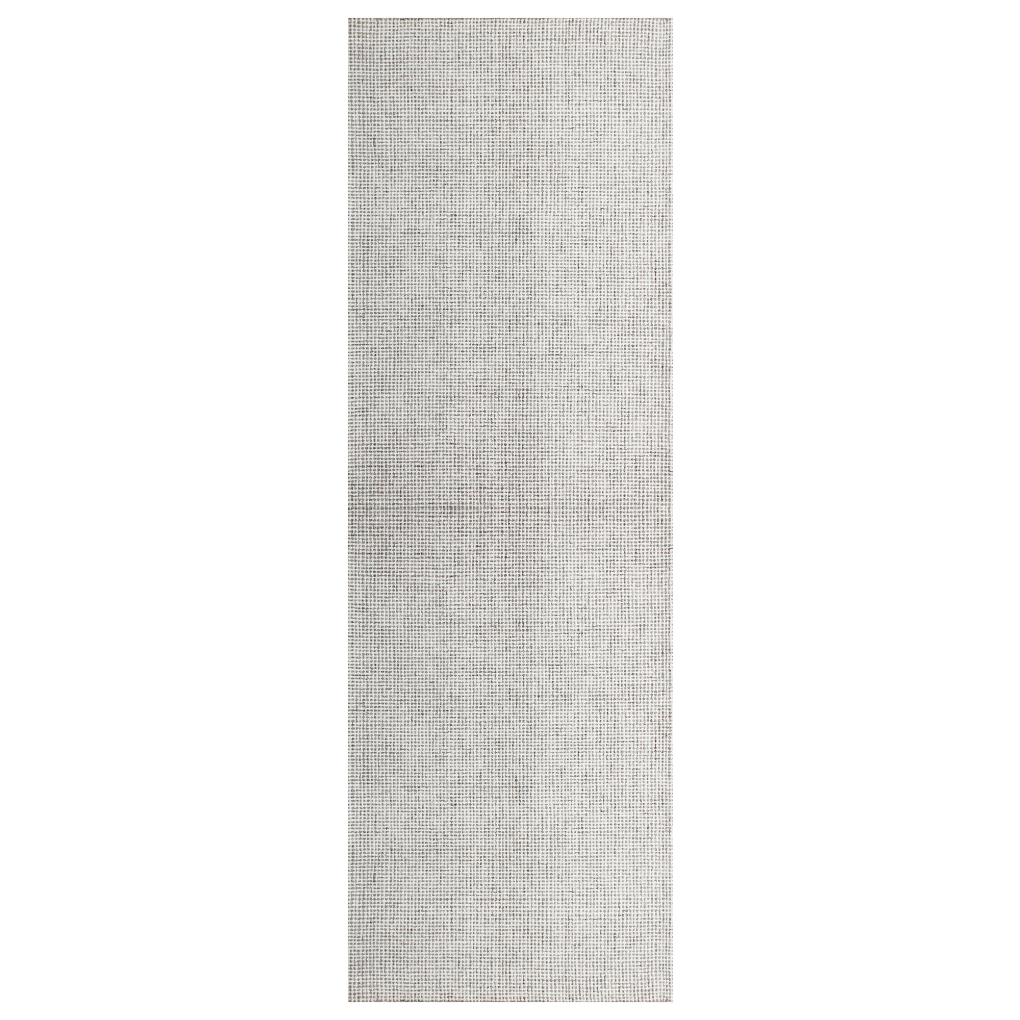 LR Home 5341A4590304J8 2 x 6 (ft) Tufted Wool Gray/Ivory Rectangular Indoor/Outdoor Geometric Farmhouse/Cottage Runner rug