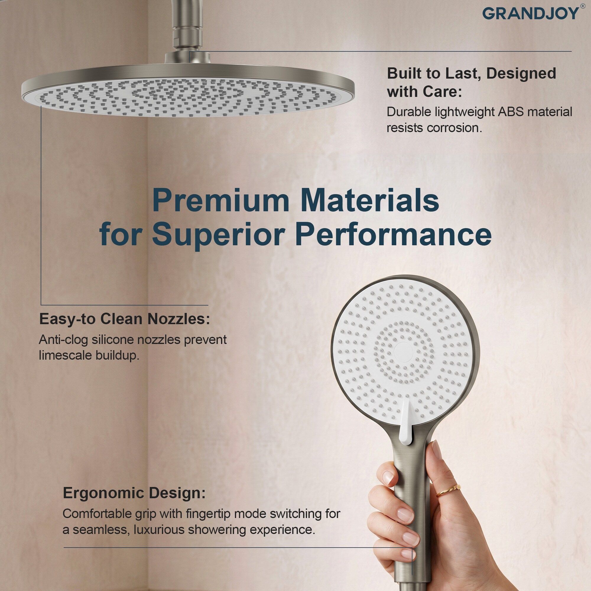GRANDJOY SGF13GJ-28R-BL Tub-Shower-Faucets - View #8
